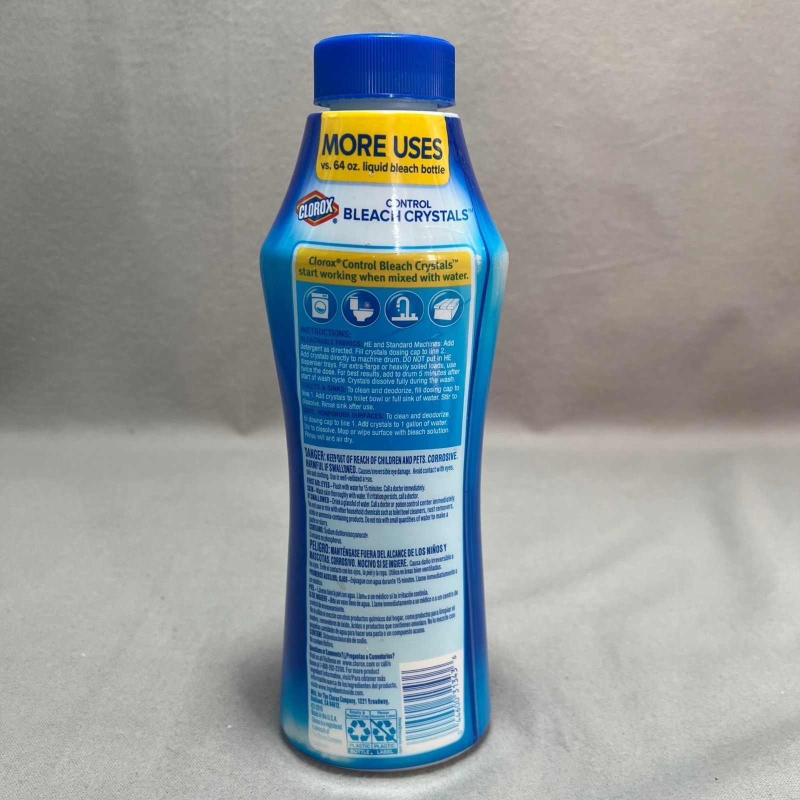 Clorox Control Bleach Crystals Fresh Meadow Discontinued HTF Partially Used 24oz