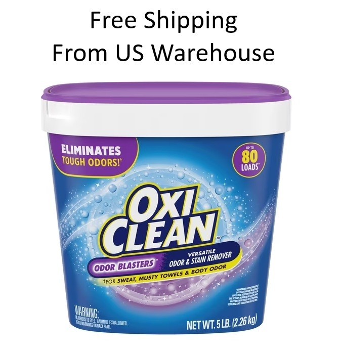 OxiClean Odor Blasters Versatile Odor and Laundry Stain Remover Powder, 5 lb