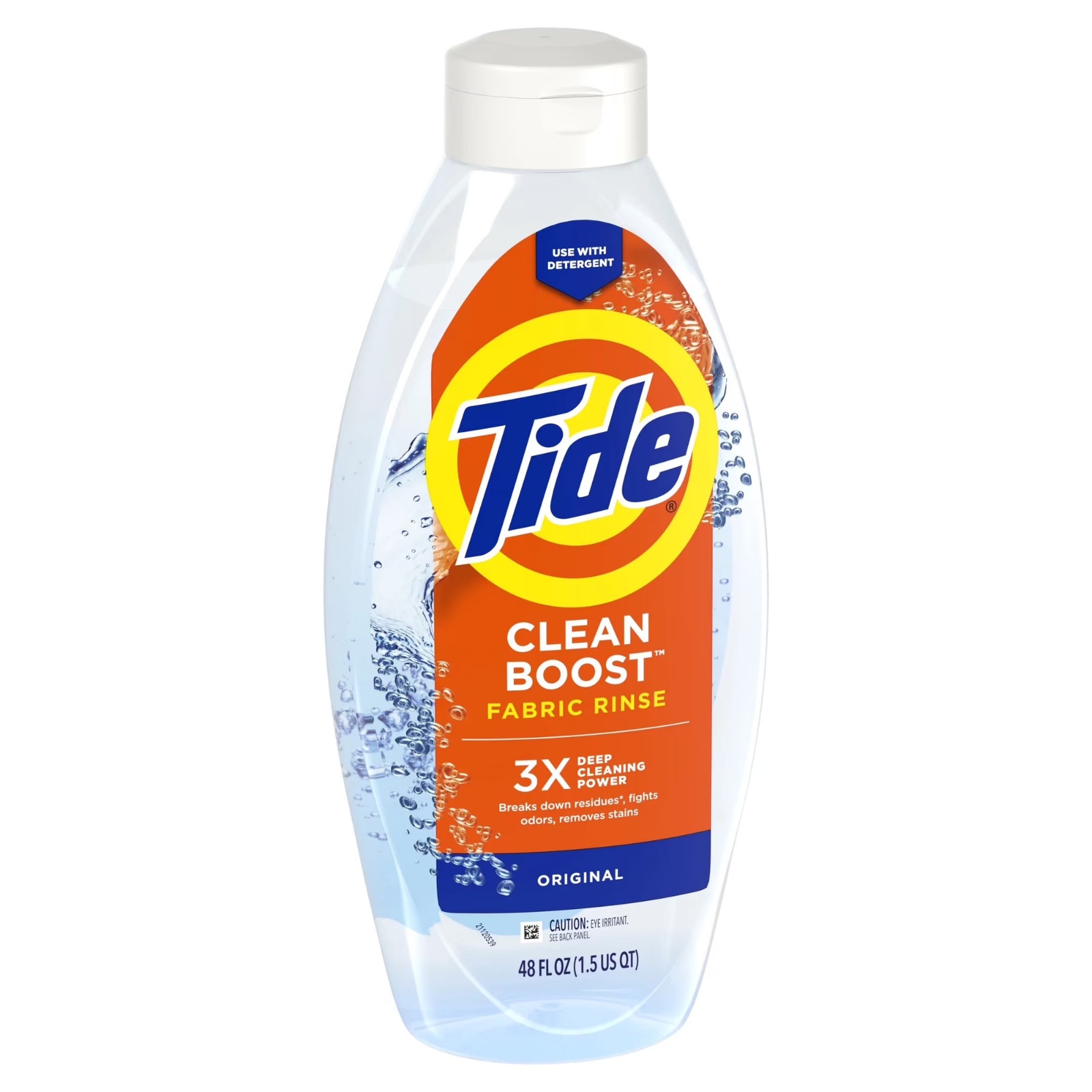 3P Tide Clean Boost Fabric Softener Rinse, Removes Odors Residues, 48 fl oz