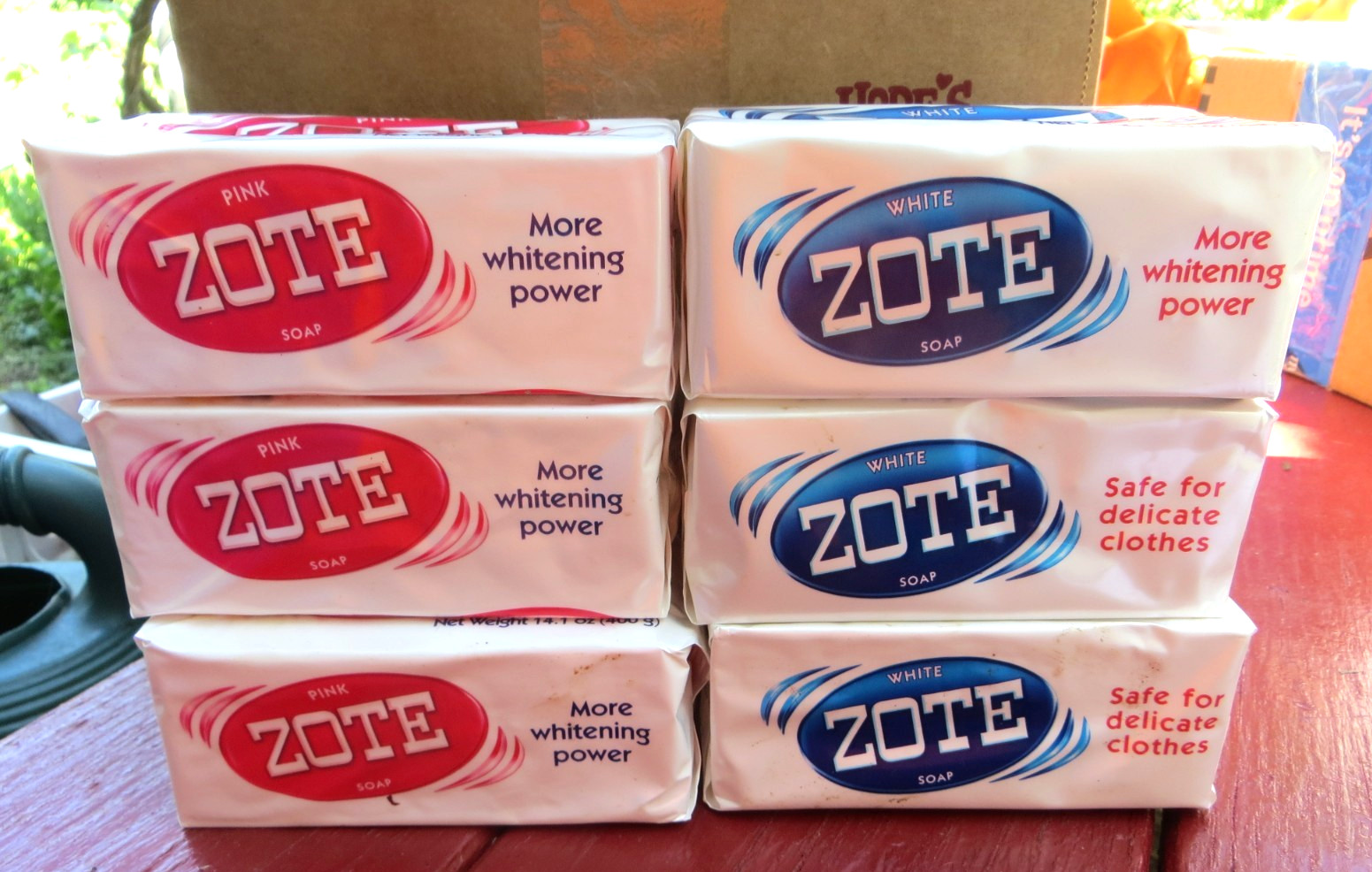 ZOTE LAUNDRY BAR SOAP PINK / WHITE 14.1OZ MIXED LOT OF 6