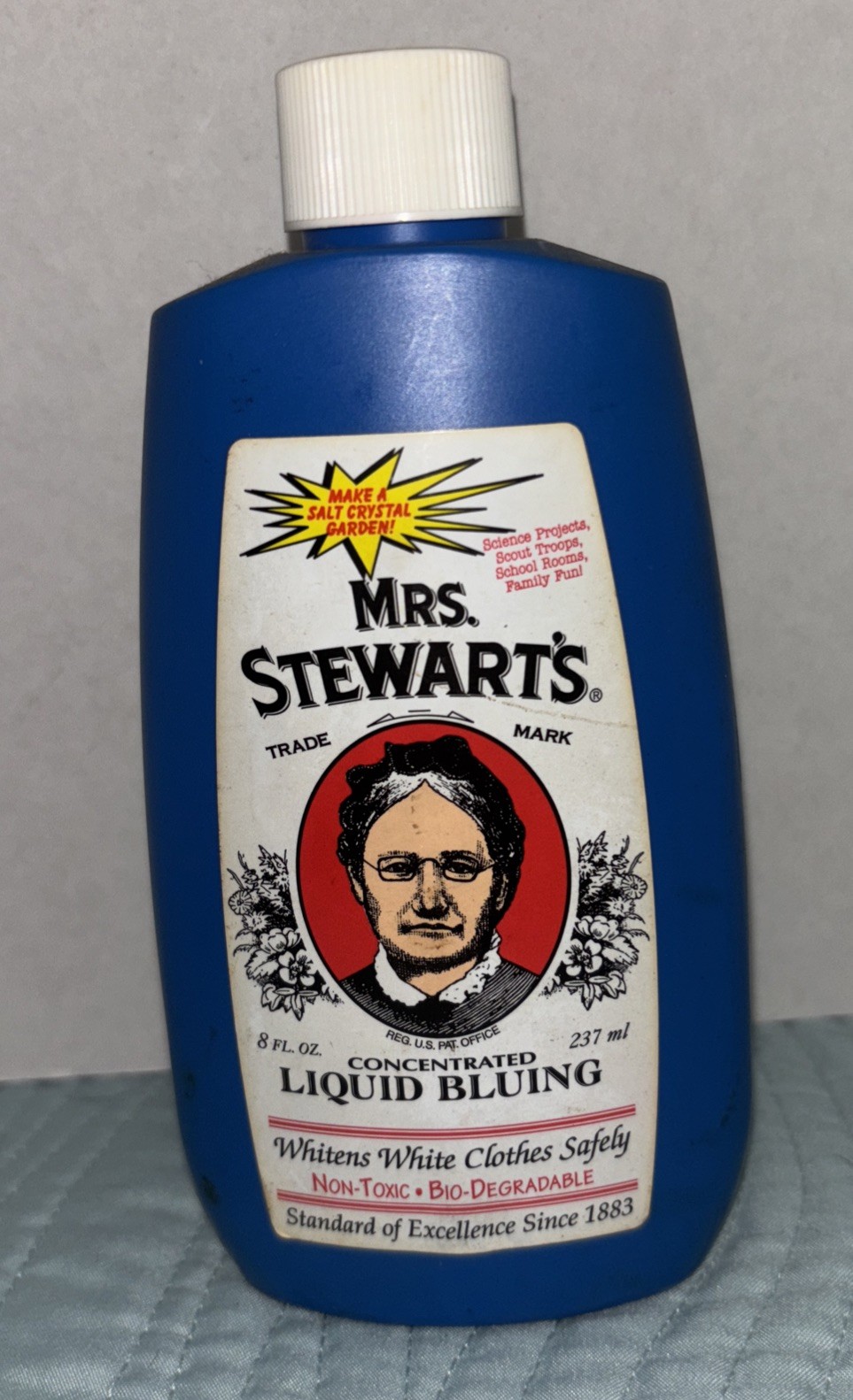 1 Pack Mrs. Stewart’s Concentrated Liquid Bluing, 8 fl oz Full Bottle