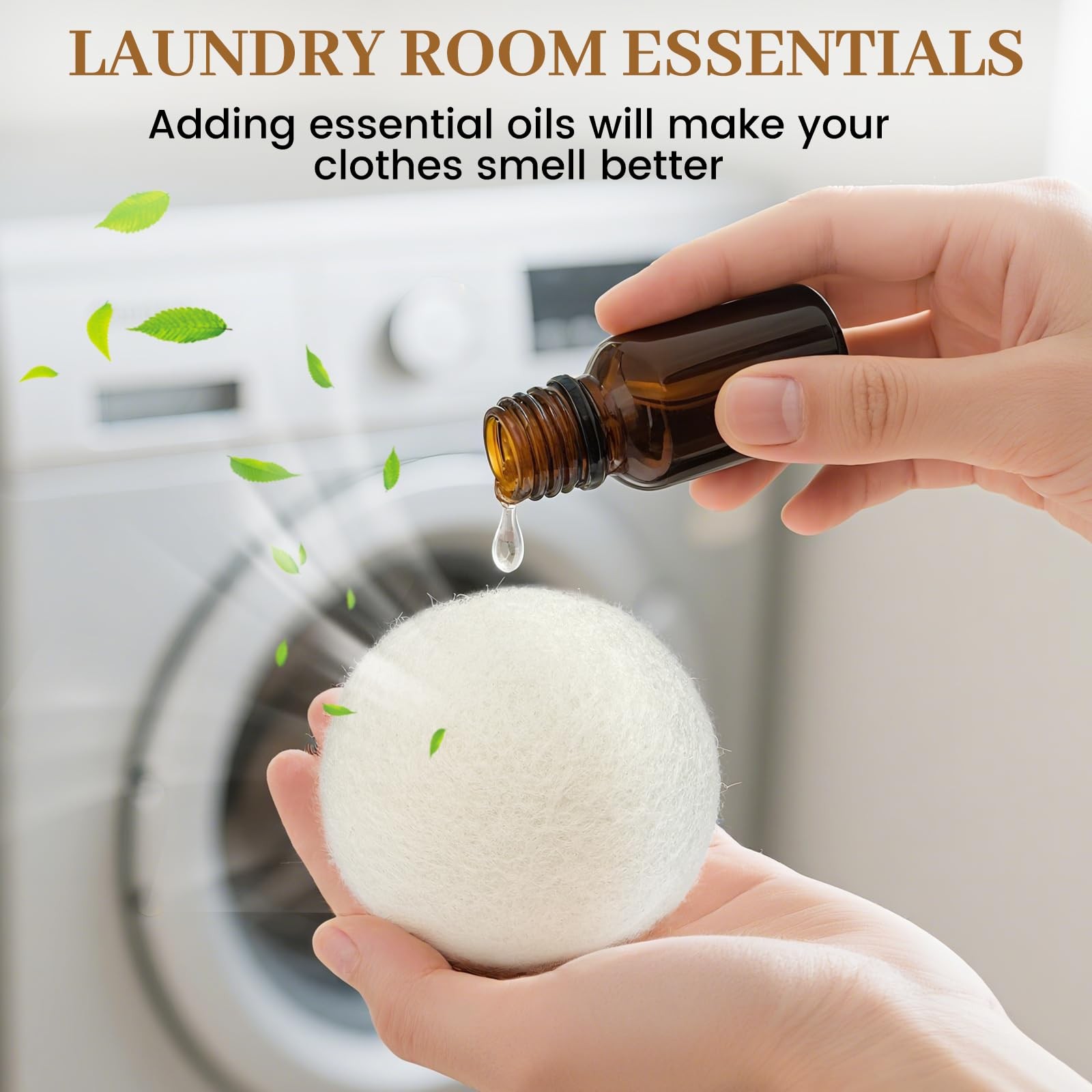 Dryer Balls Handmade Reusable Natural Fabric Softener 3 Pack XL Wrinkles Free