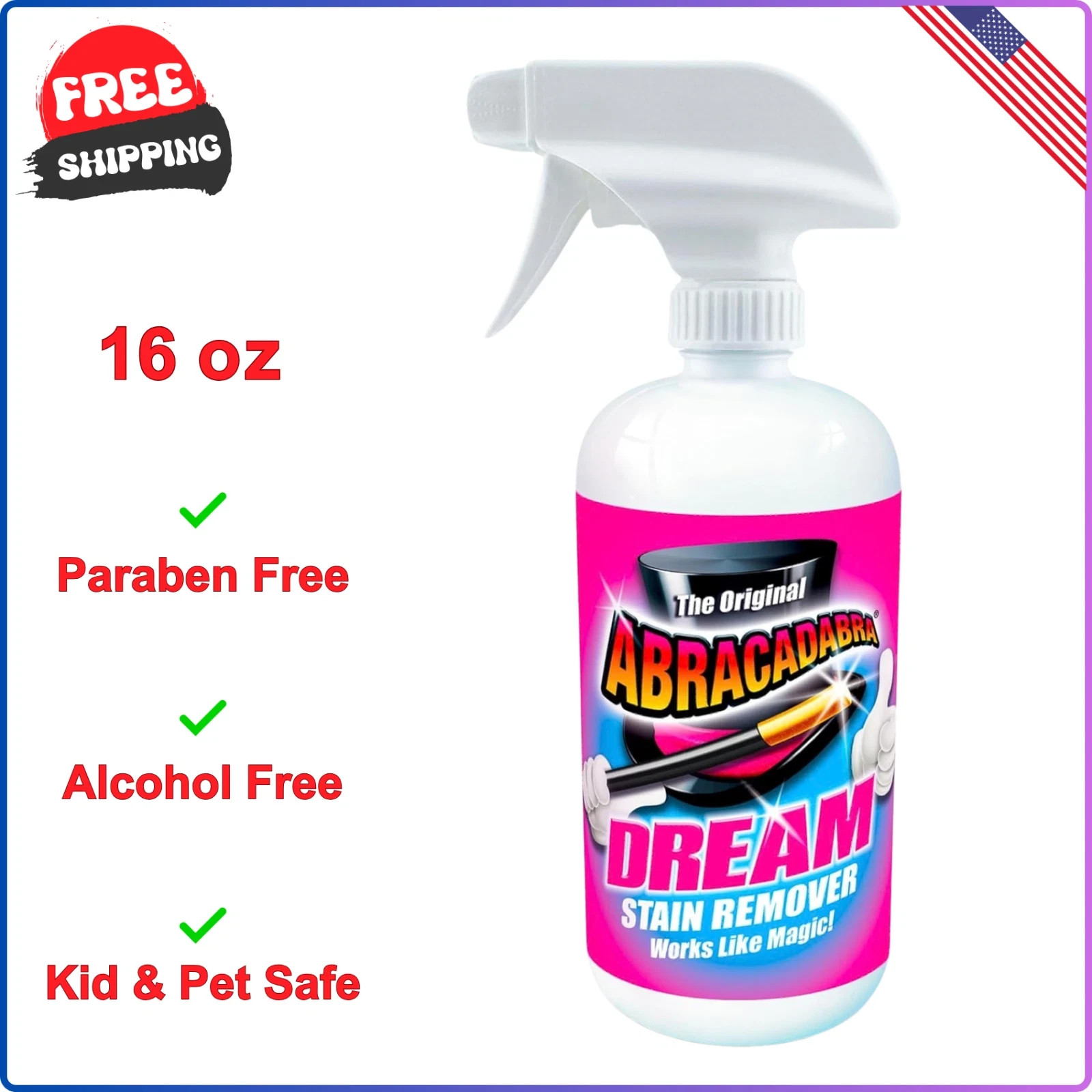 Abracadabra Dream Stain Remover – 16 oz Stain Treatment Spray – A Family, Kids