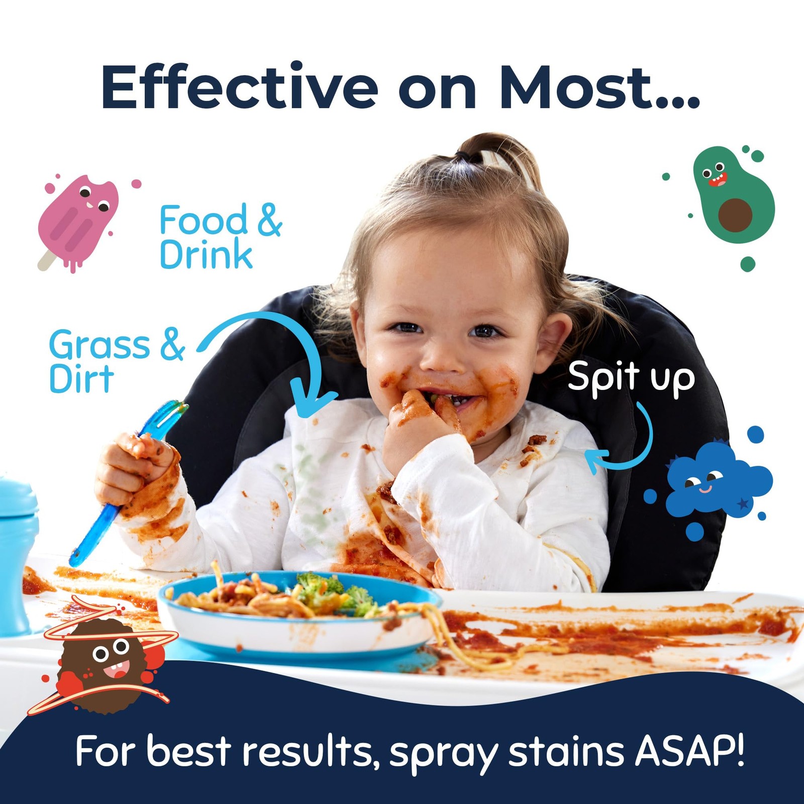 Miss Mouth’s Messy Eater Stain Treater Spray – 4oz 2 Pack 4 Fl Oz (Pack of 2)