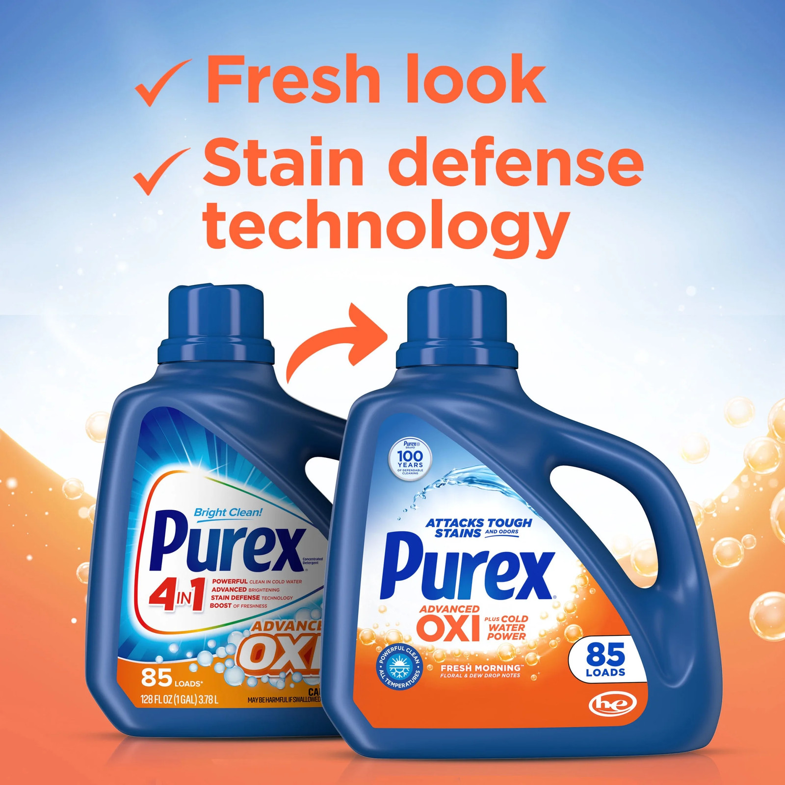 Purex Oxi Power Liquid Detergent 128 fl oz 85 Loads