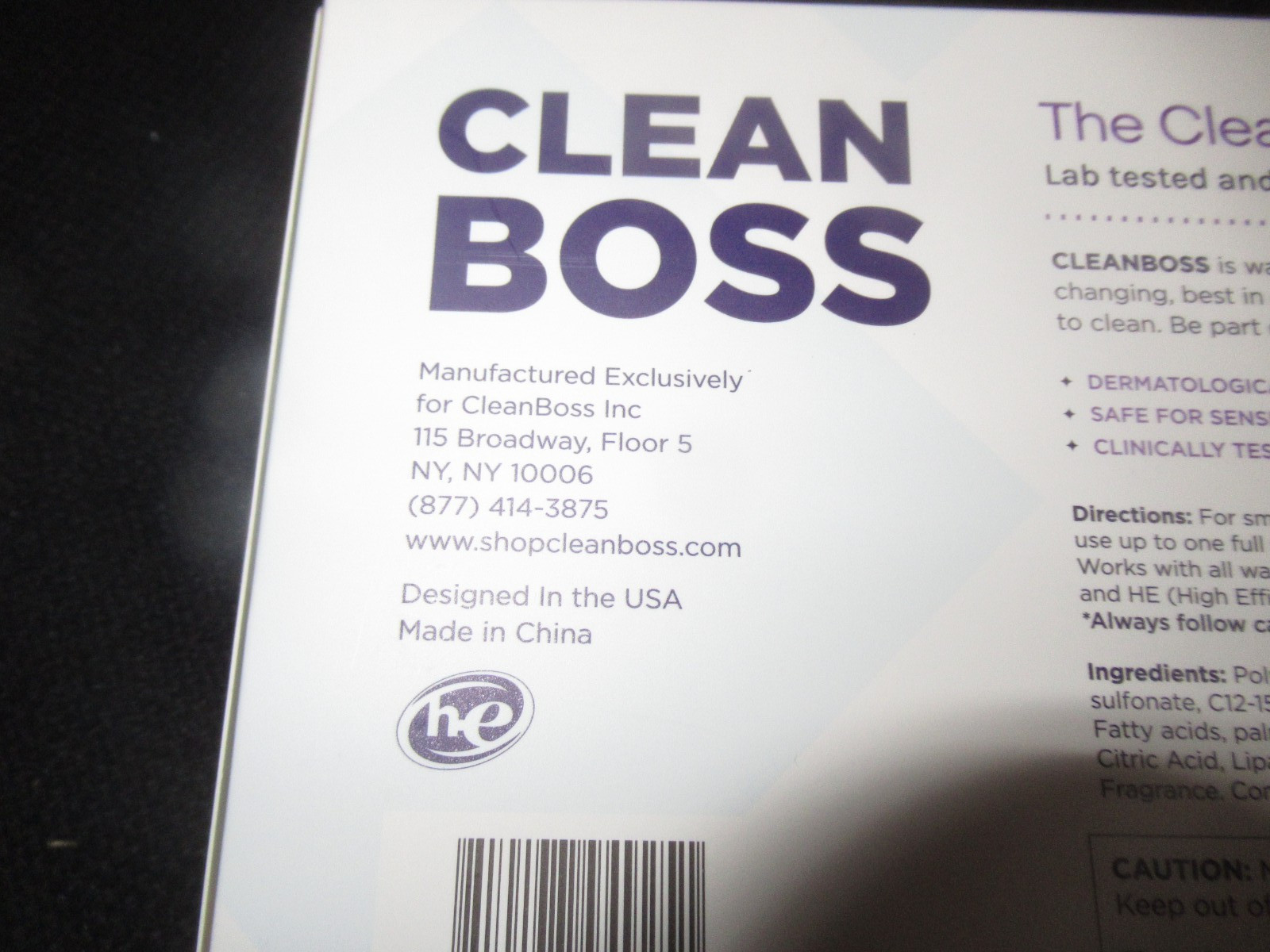 2-Boxes CLEANBOSS ECO-FRIENDLY Laundry Detergent Sheets 60 Loads EA. Lavender
