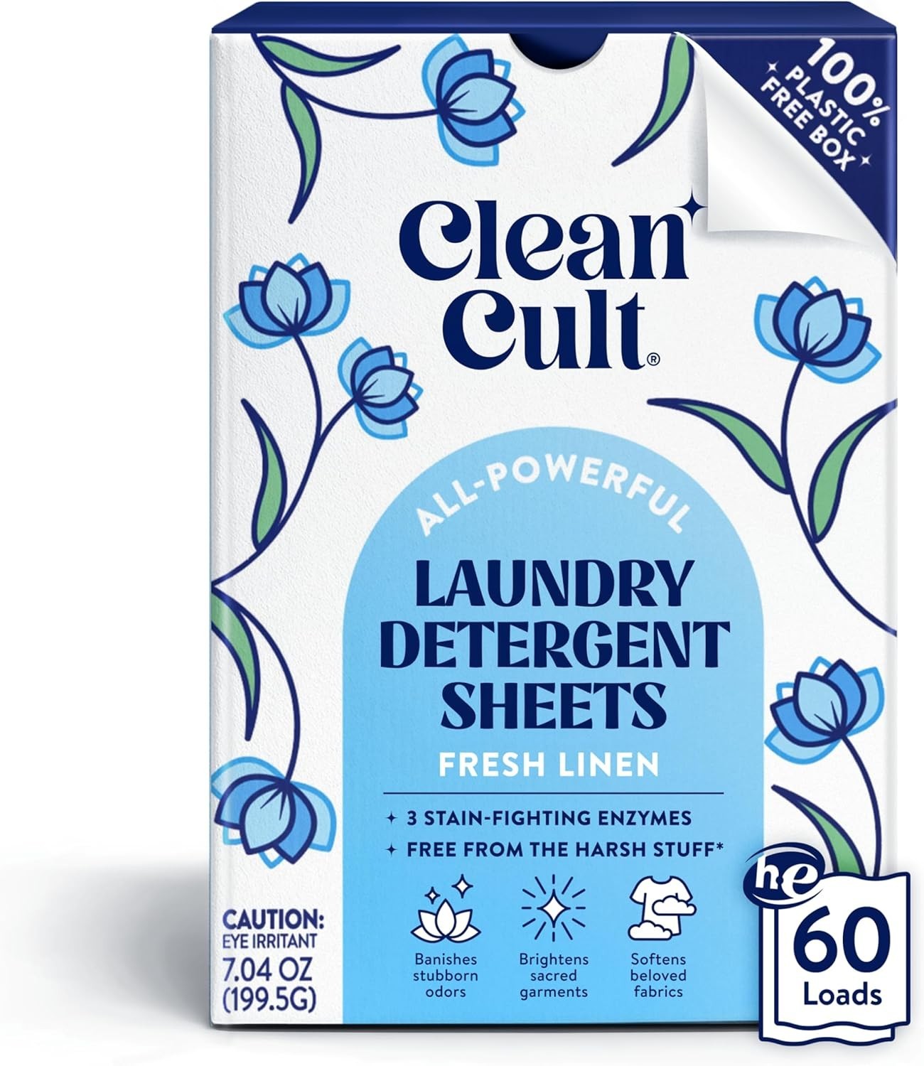 Laundry Detergent Sheets – Resealable Box – 3 Stain Fighting Enzymes – Fresh …