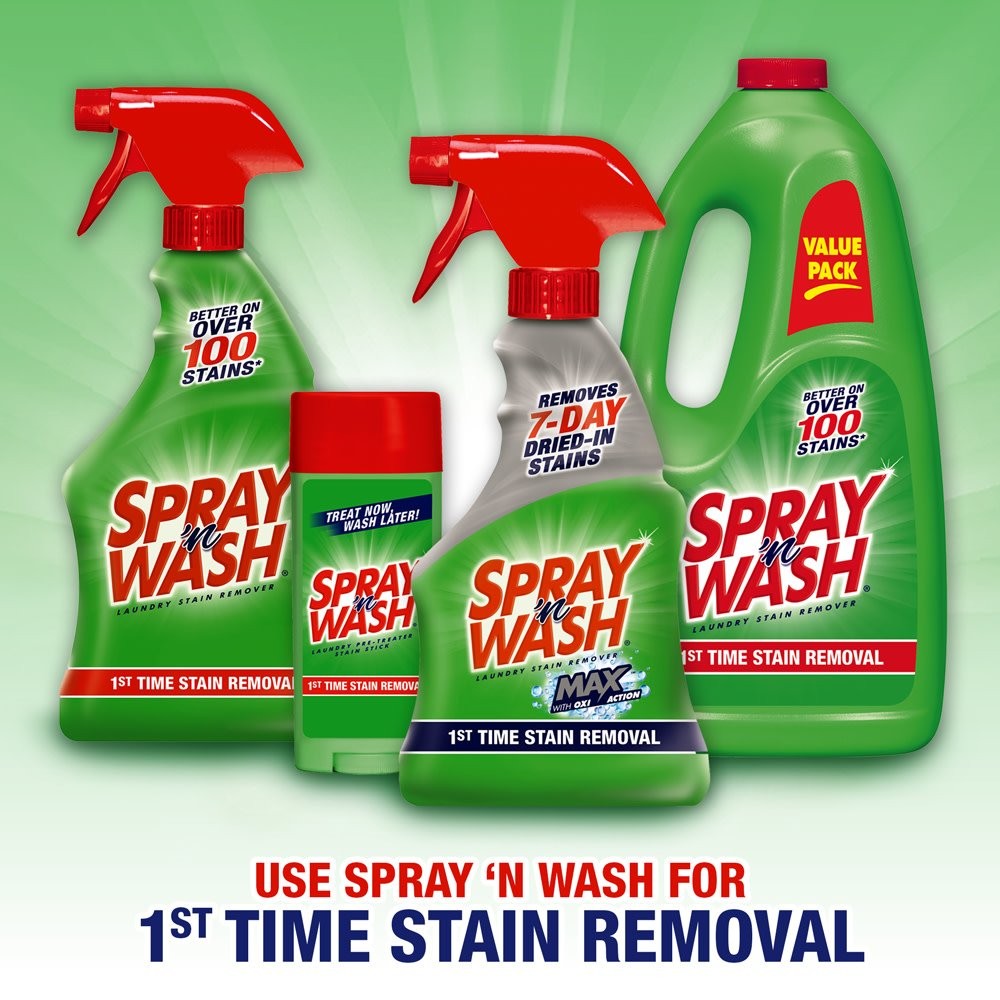 Pre-treat laundry stain remover 6 bottles 132 fl oz