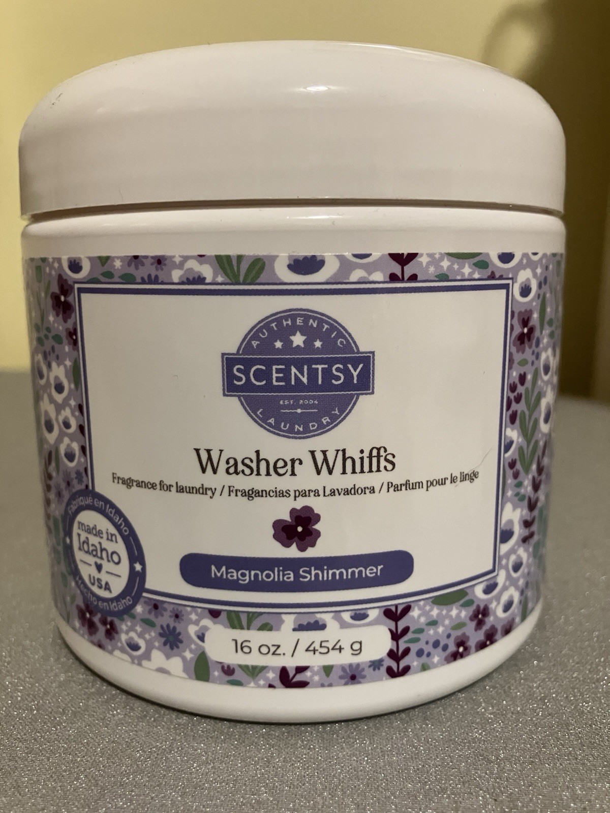 Scentsy Washer Whiffs Magnolia Shimmer 16 oz NEW