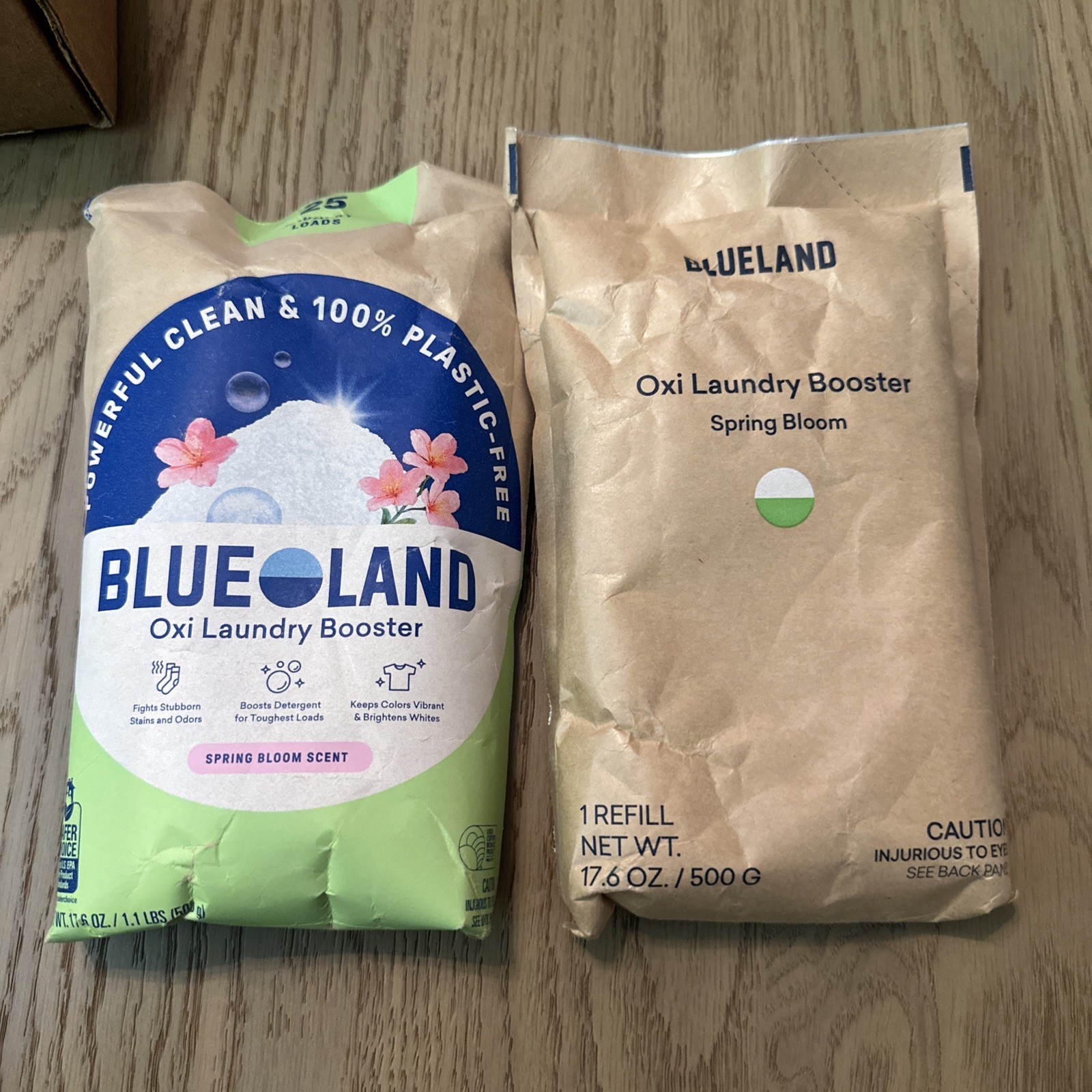 BLUELAND Oxi Laundry Booster Powder, 17.6 Ounce SPRING BLOOM SCENT 2 pack