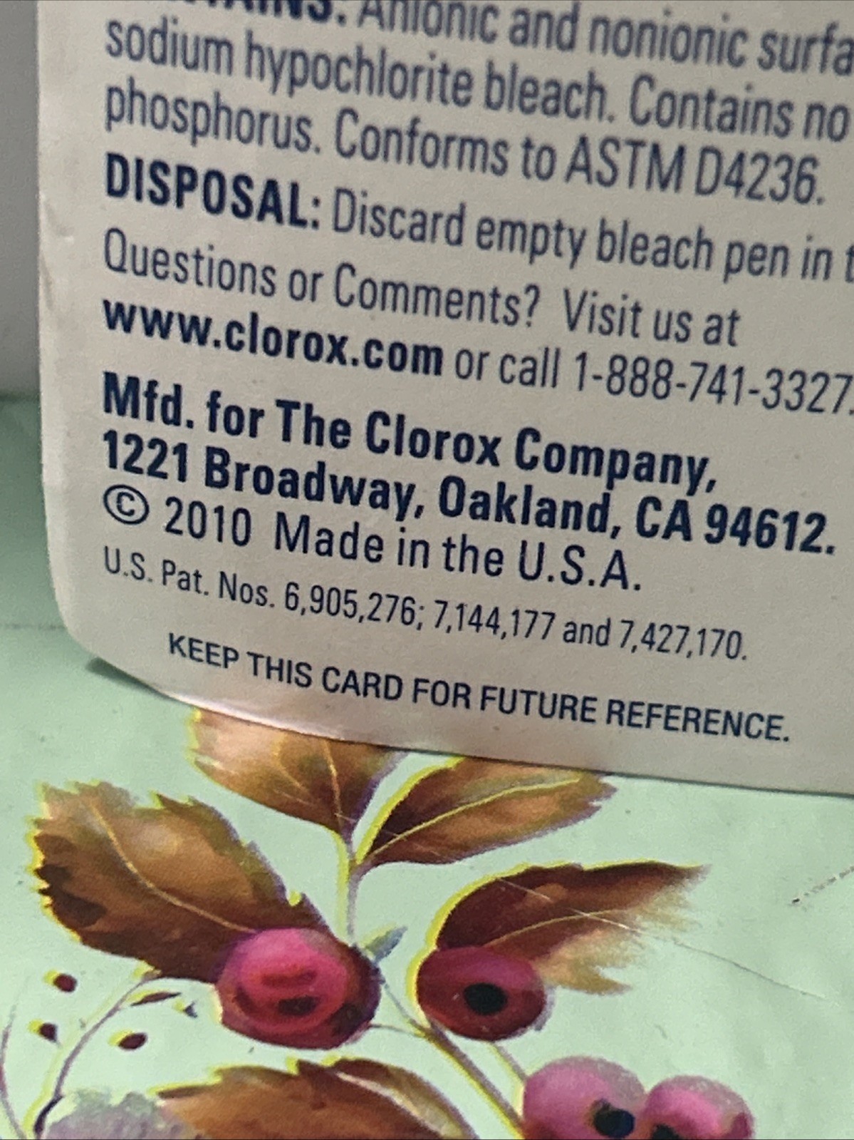 Clorox Bleach Pen Gel for Whites Dual Tipped 2 oz Sealed New In Package 2010
