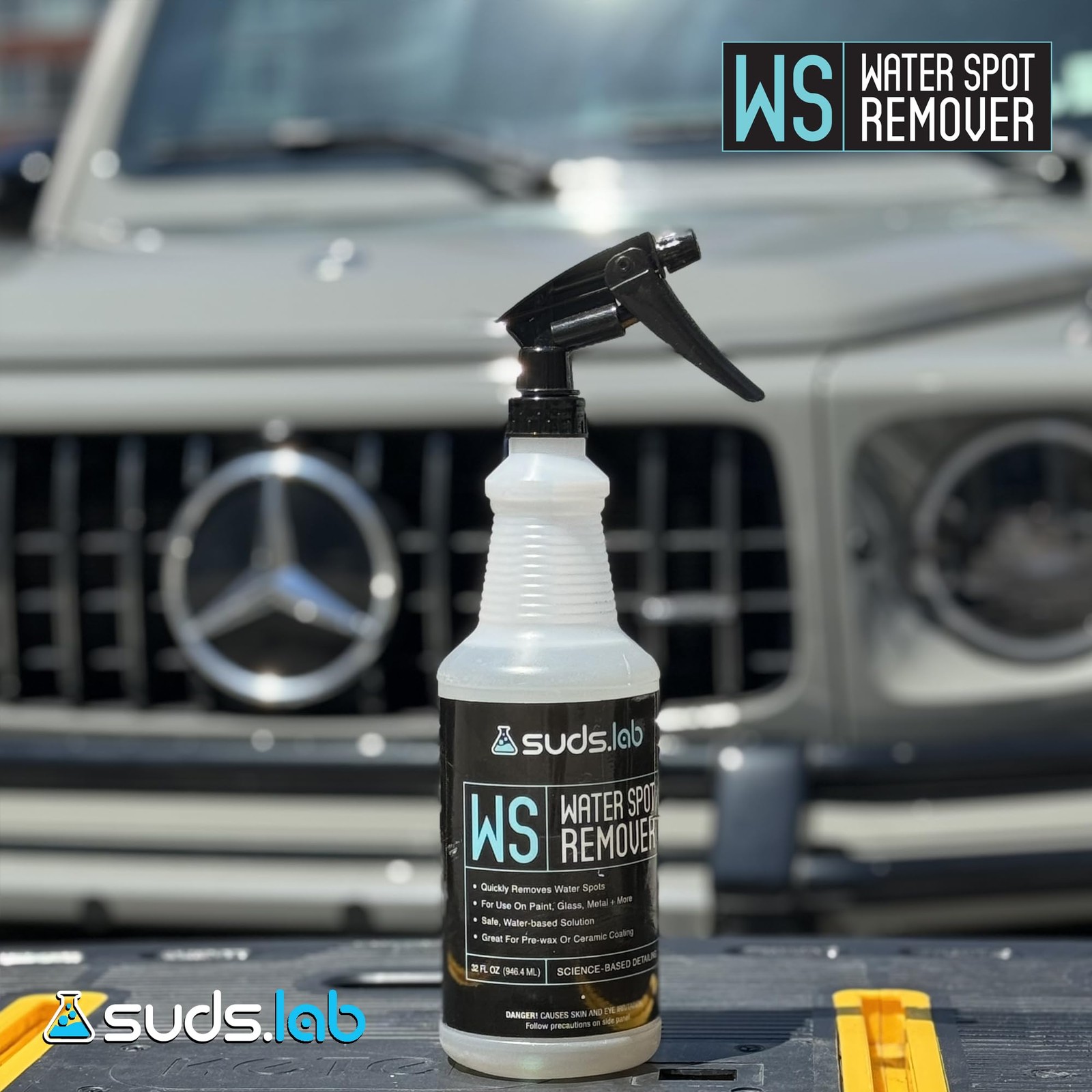 Suds Lab WS Heavy Duty Water Spot Gel Remover, Safe on Glass, Metal Paint, Ve…