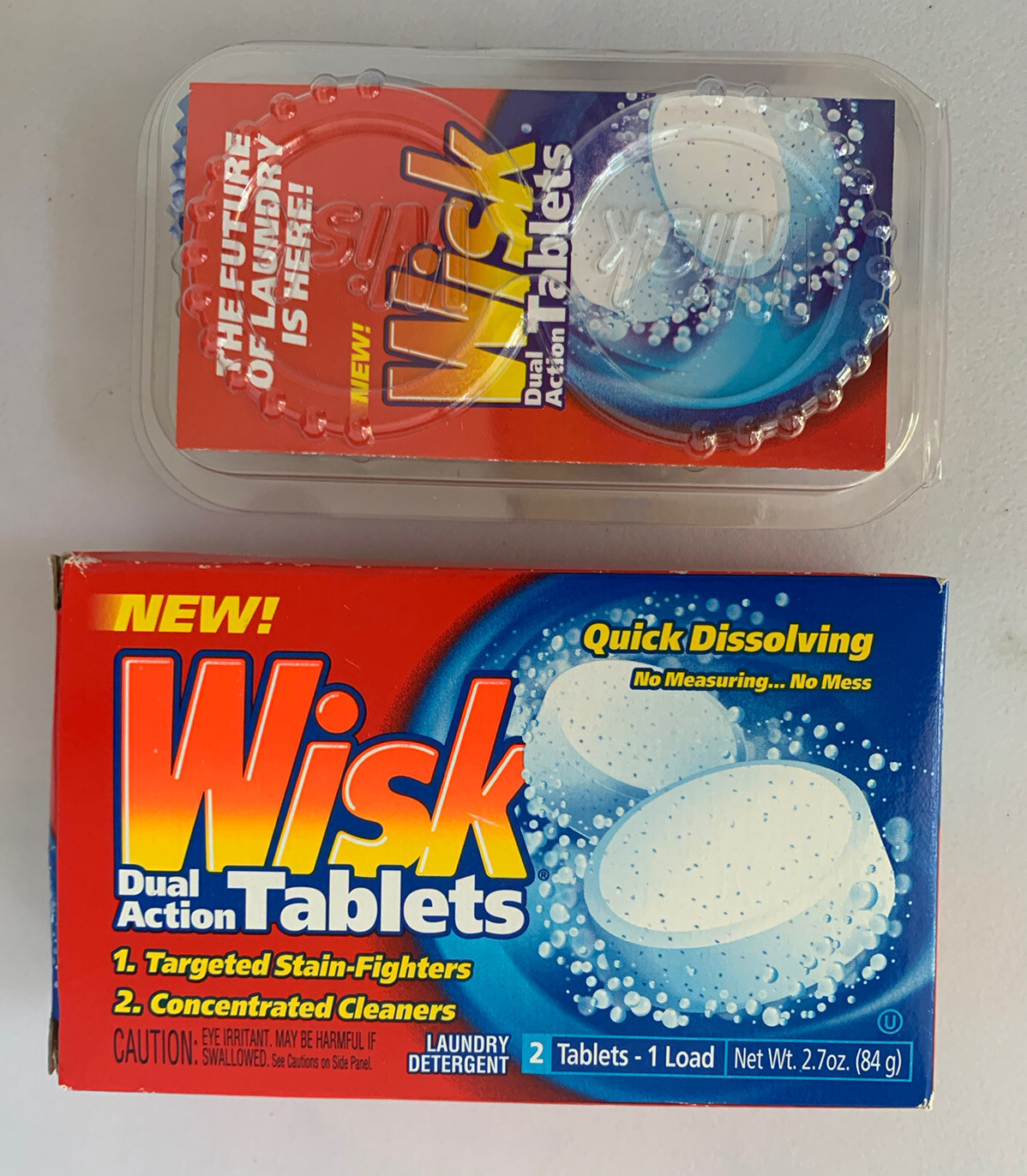 Wisk Dual Action Tablets Travel Detergent Sealed Discontinued