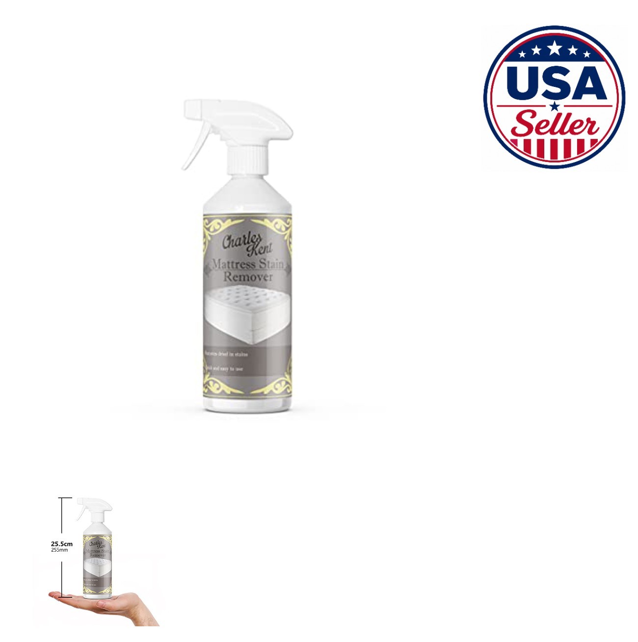 Mattress Stain Remover 500 ml Trigger Spray Removes Dried Stains Just Spray