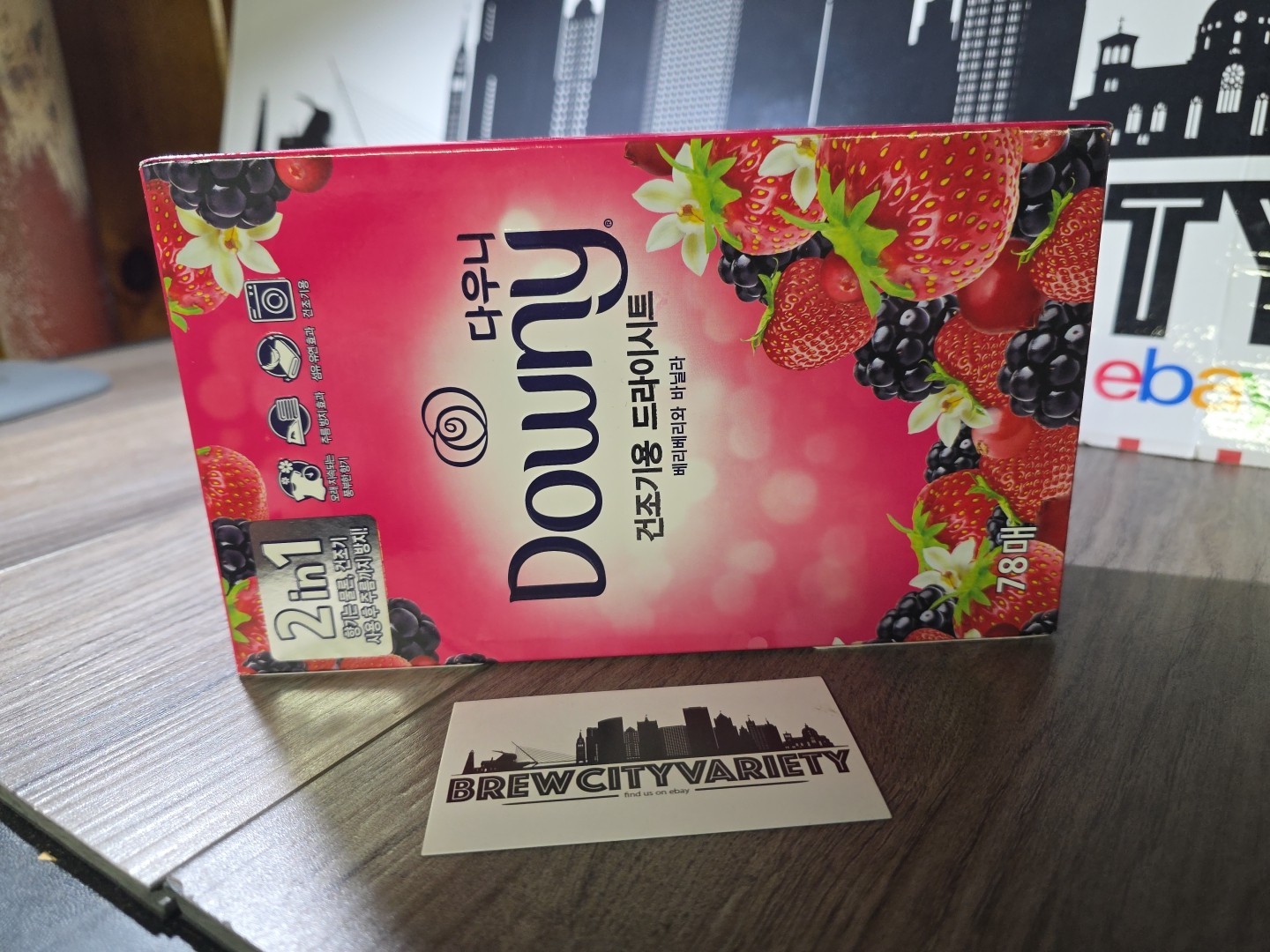 Downy Berry And Vanilla Dryer Sheets 78 Count Rare Korea Market