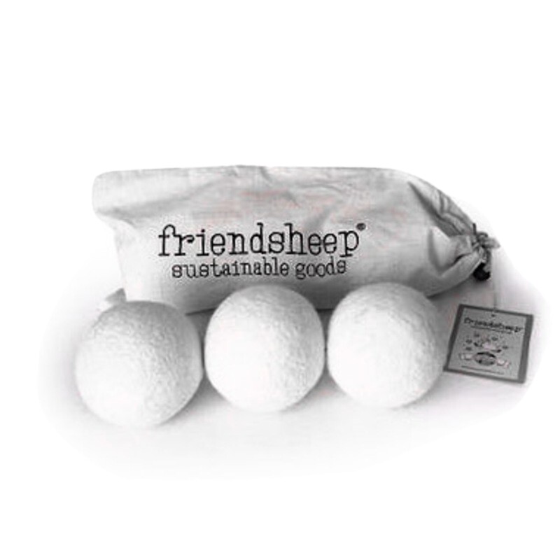 Organic Wool Dryer Balls by “Friendsheep” (3-Pack) – New