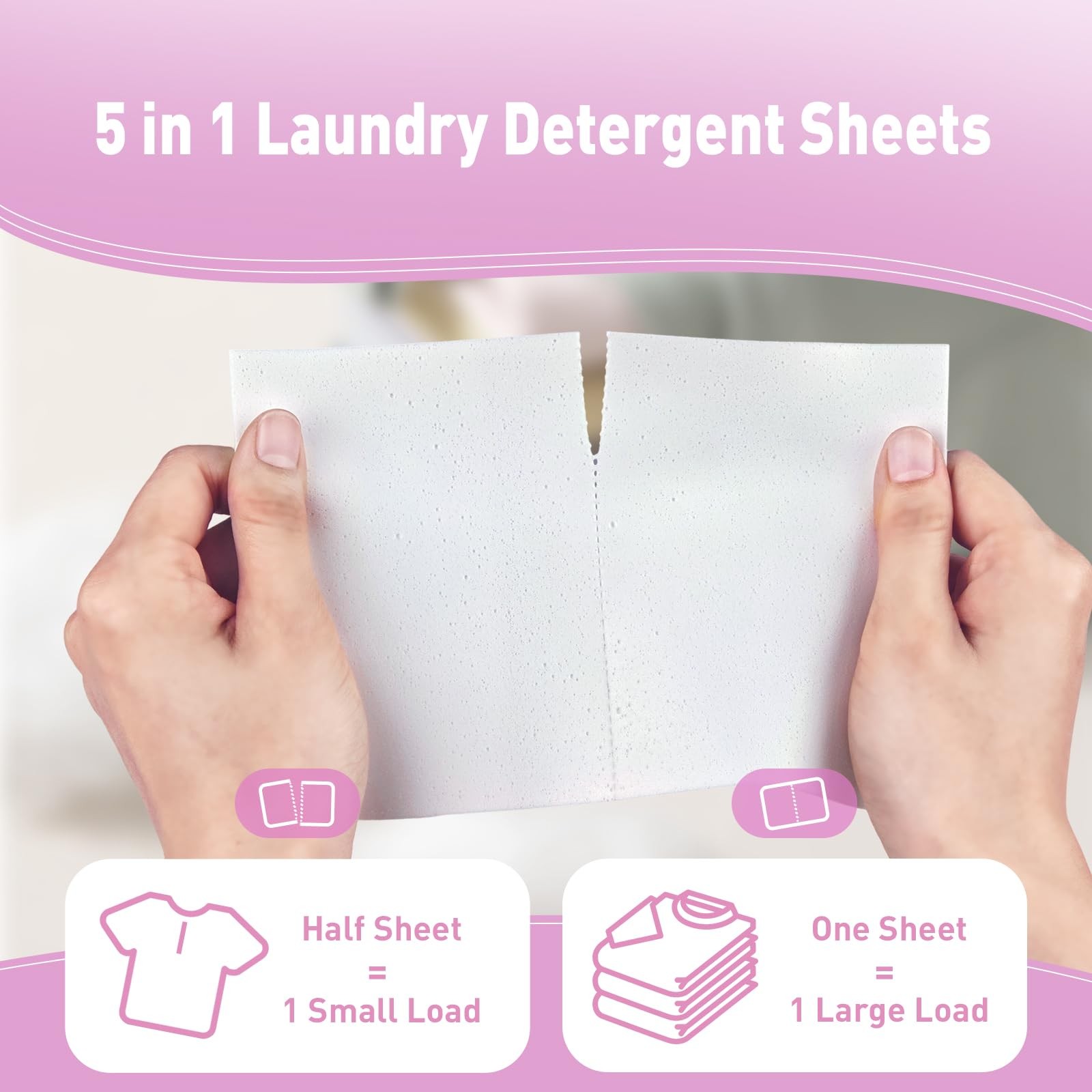 Laundry Detergent Sheets Amber Sandalwood and Jasmine Lily of the Valley Scen…
