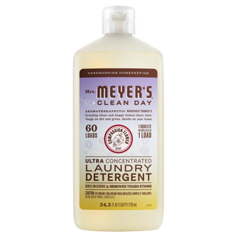 Mrs. Meyer’s Clean Day Laundry Detergent Concentrated COMPASSION FLOWER 24.3oz