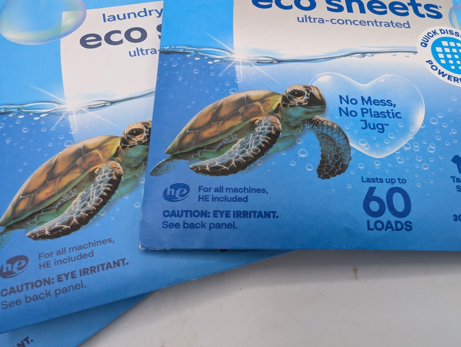 (Lot of 3) Earth Breeze Laundry Detergent Eco-Sheets 180-Loads Total Fresh Scent
