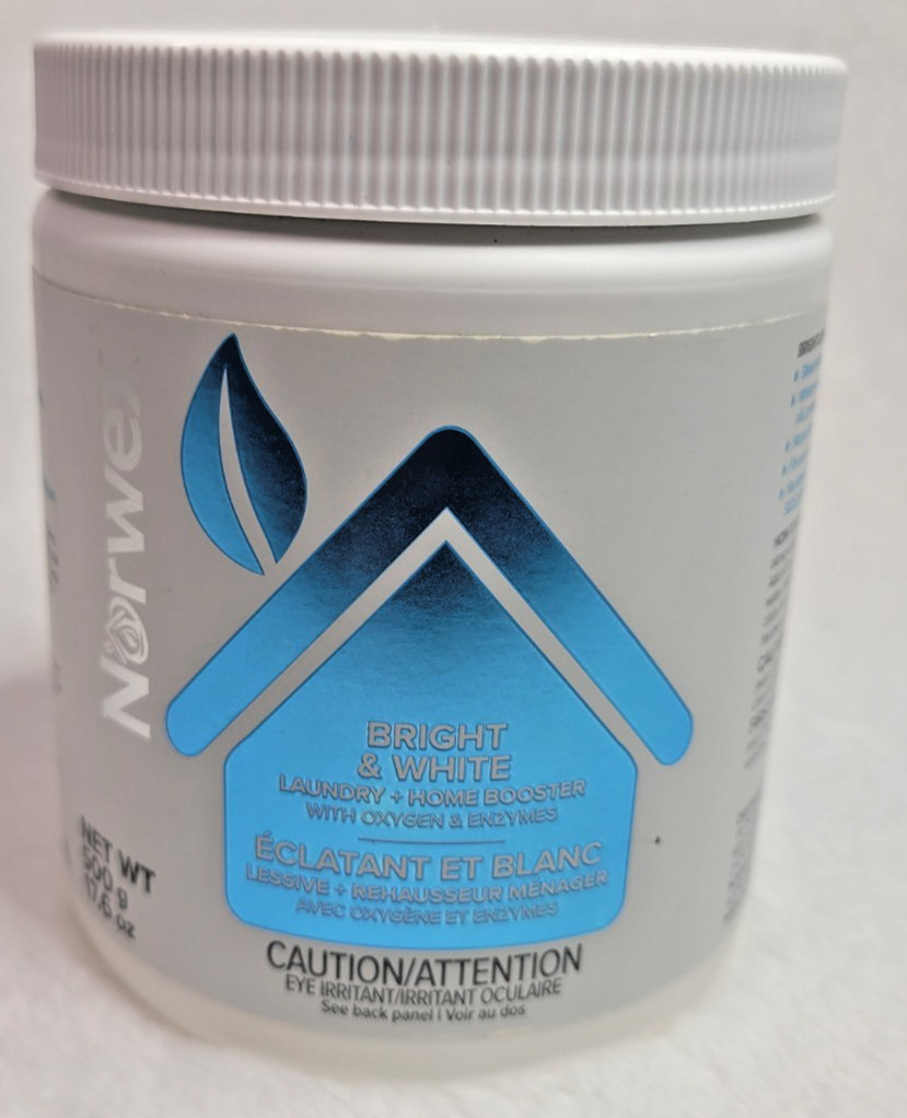 Norwex Bright & White Laundry + Home Booster 500g 17.6 oz Oxygen Enzymes New
