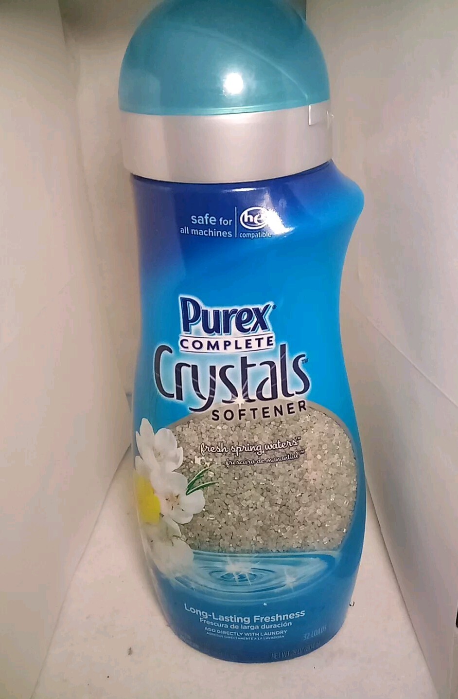 Vintage PUREX COMPLETE CRYSTALS Softener Fresh Spring Waters 28oz 2011 Formula