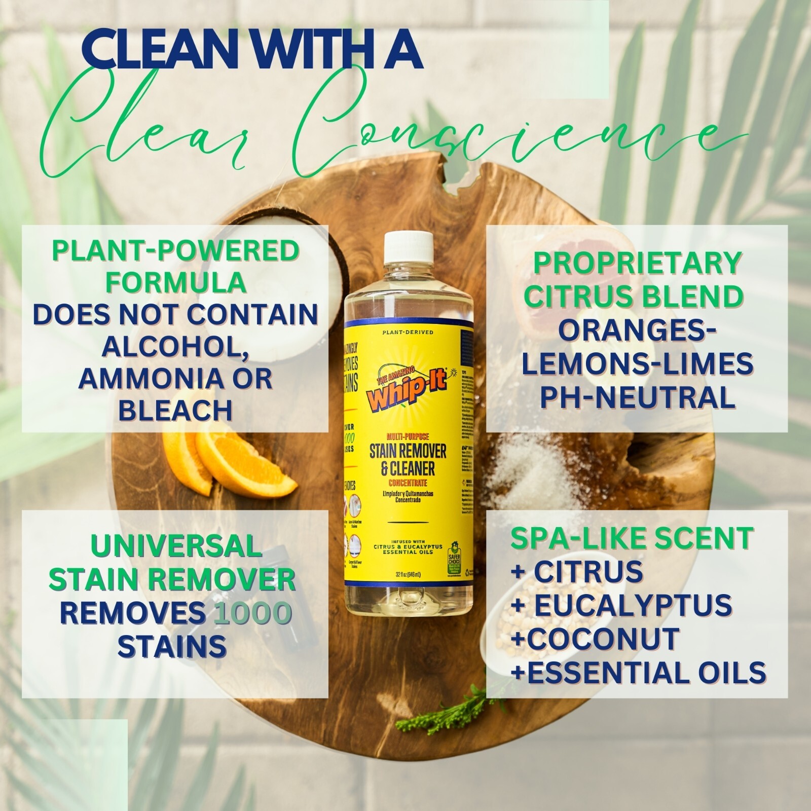 Amazing Whip It Cleaner Multi Purpose Stain Remover Concentrate AUTHENTIC OEM!!!