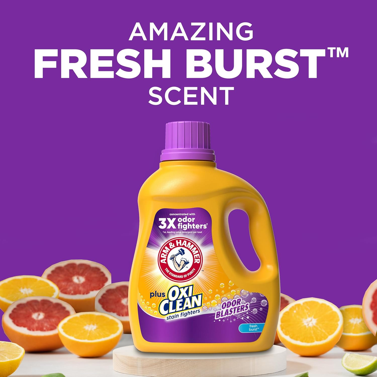 plus Oxiclean Odor Blasters Fresh Burst, 128 Loads Liquid Laundry Detergent, 166