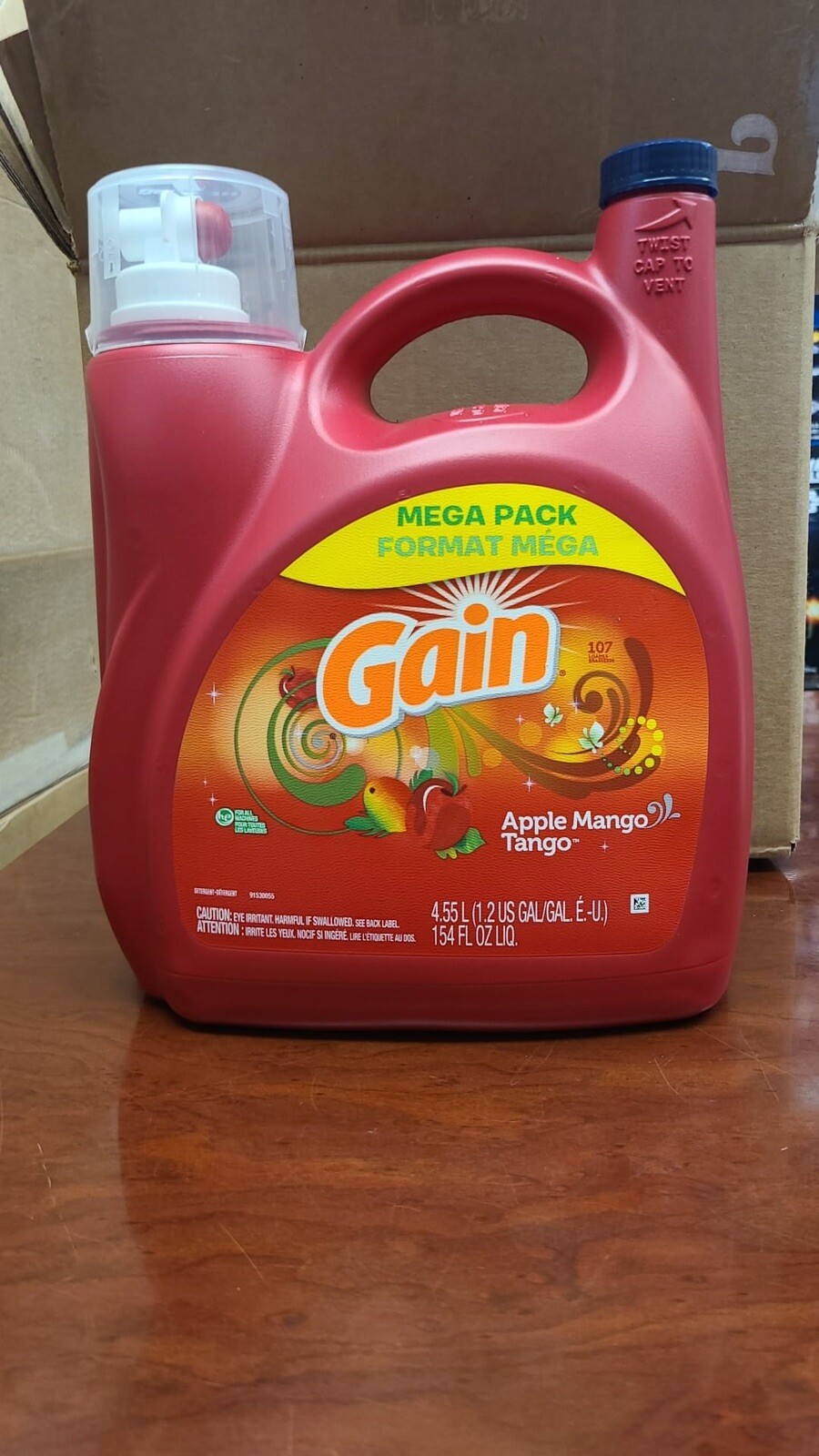NEW Gain Apple Mango Tango Laundry Detergent 107 Loads 154 oz Mega Pack 4.55L
