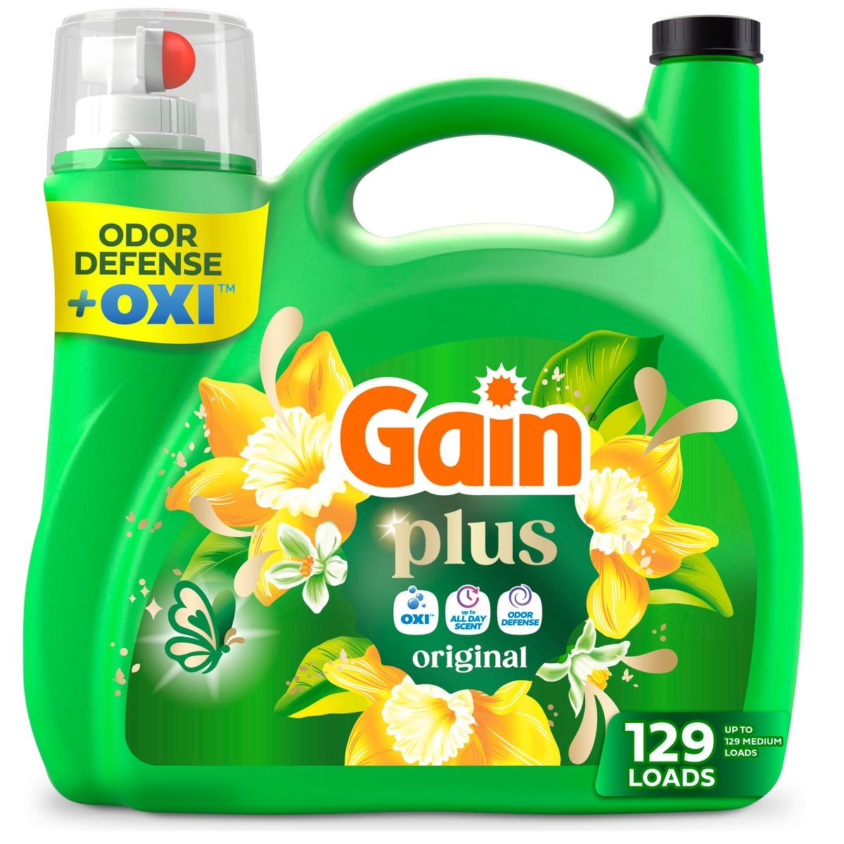 Original Plus Liquid Laundry Detergents 129 Loads – 170oz: Cold Water Detergent