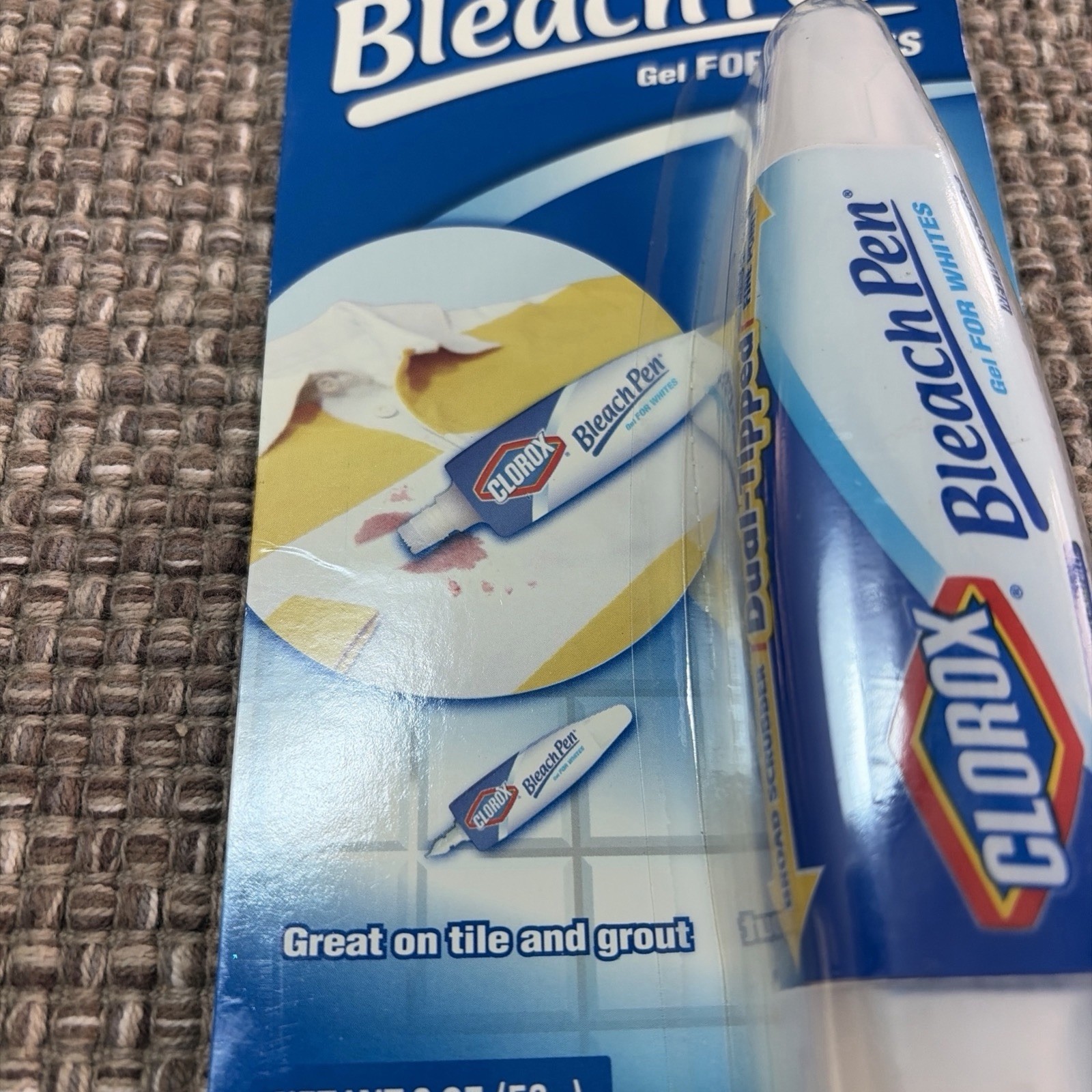 Clorox Bleach Pen Gel for Whites Laundry 2oz Dual-Tipped Discontinued New