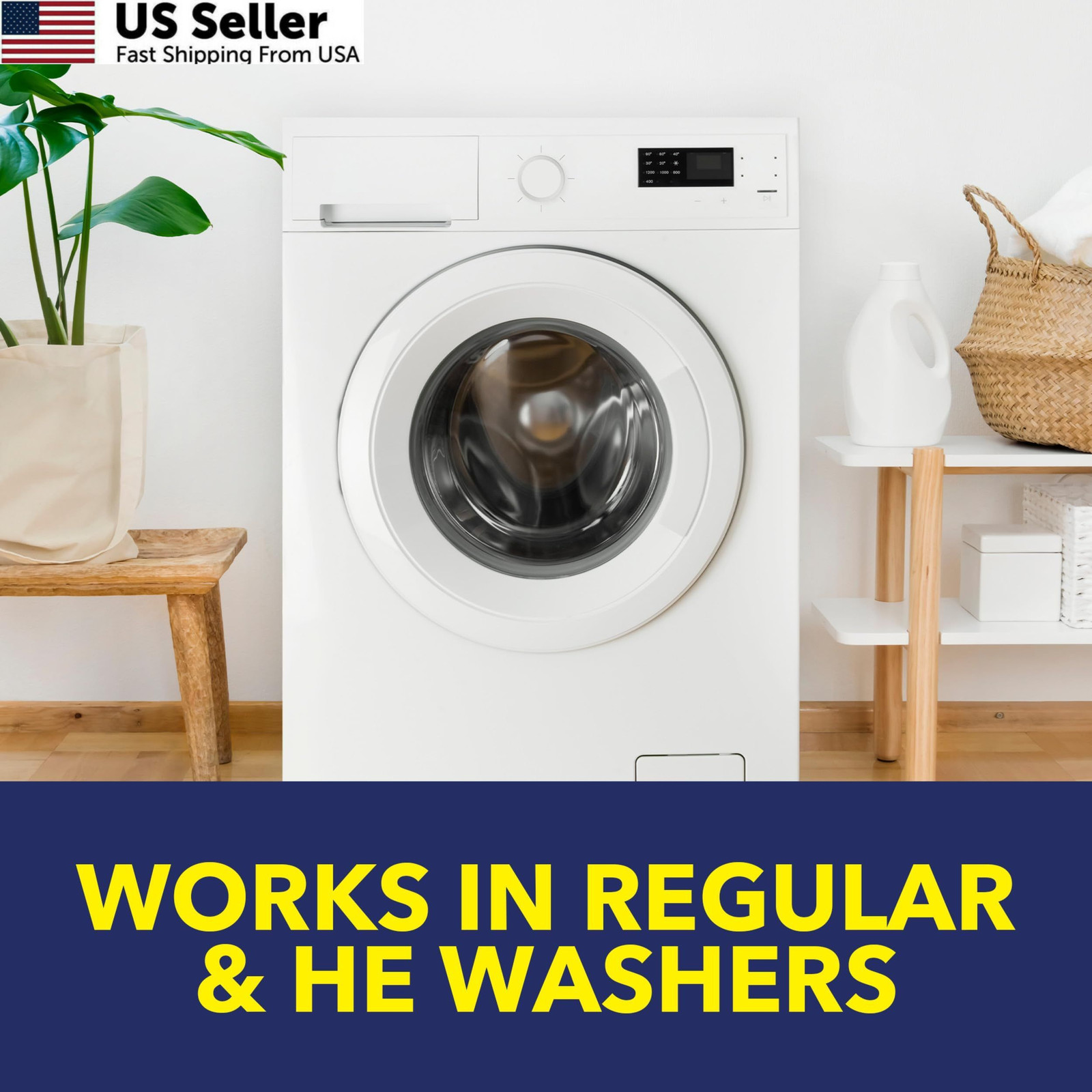 Washing Machine Cleaner Tablets with Odor Blasters Deep Cleaning 4 Count USA