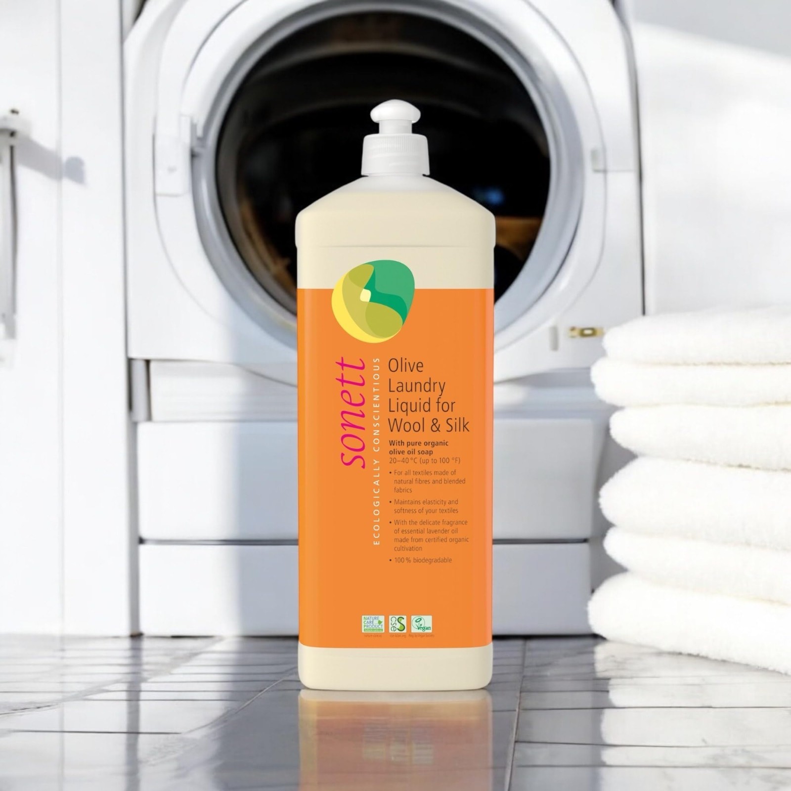 Organic Olive Laundry Liquid for Wool & Silk – 34 oz | Eco-Friendly Detergent
