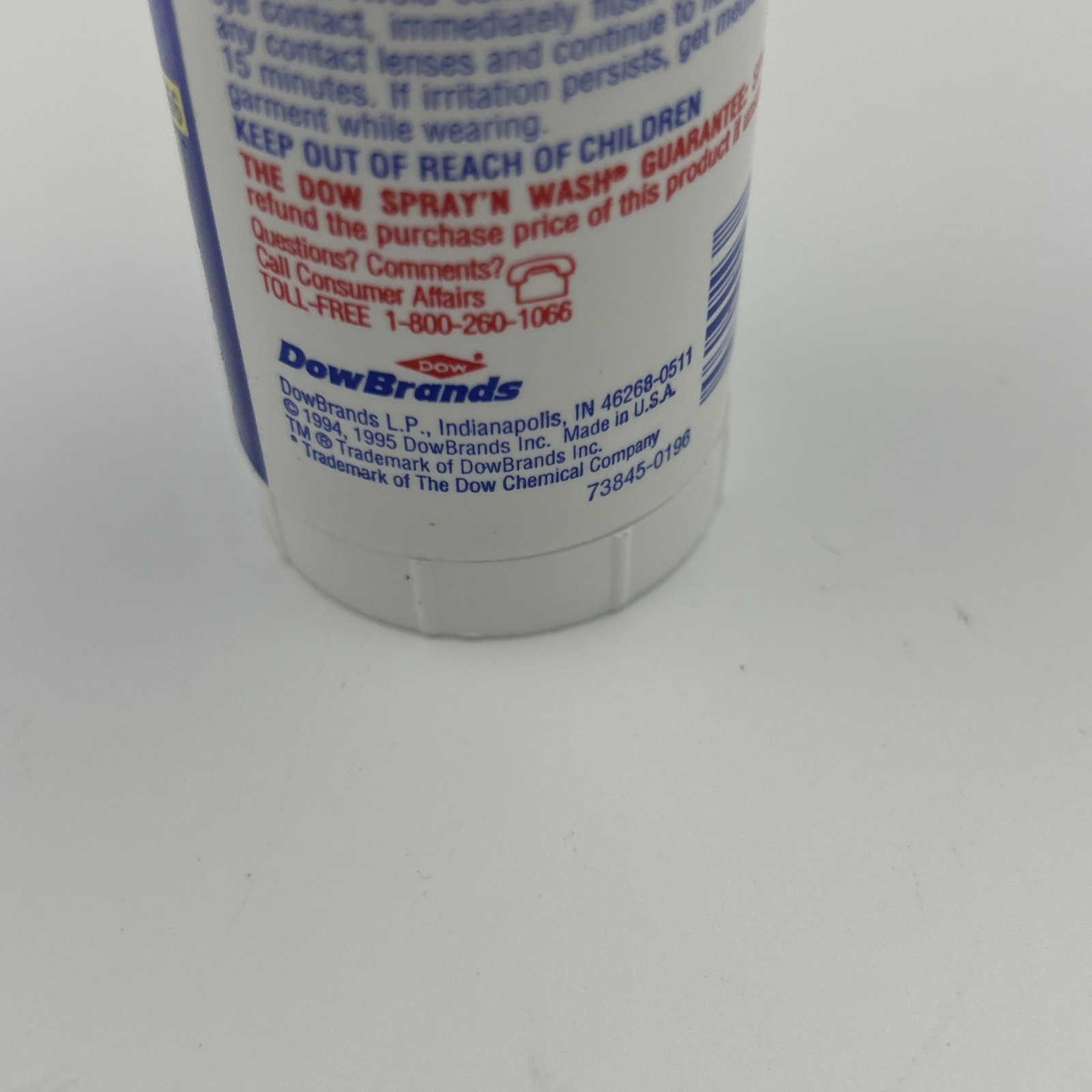 Vintage Spray N Wash Stain Stick DOW 1994 4.4oz ~60% Full