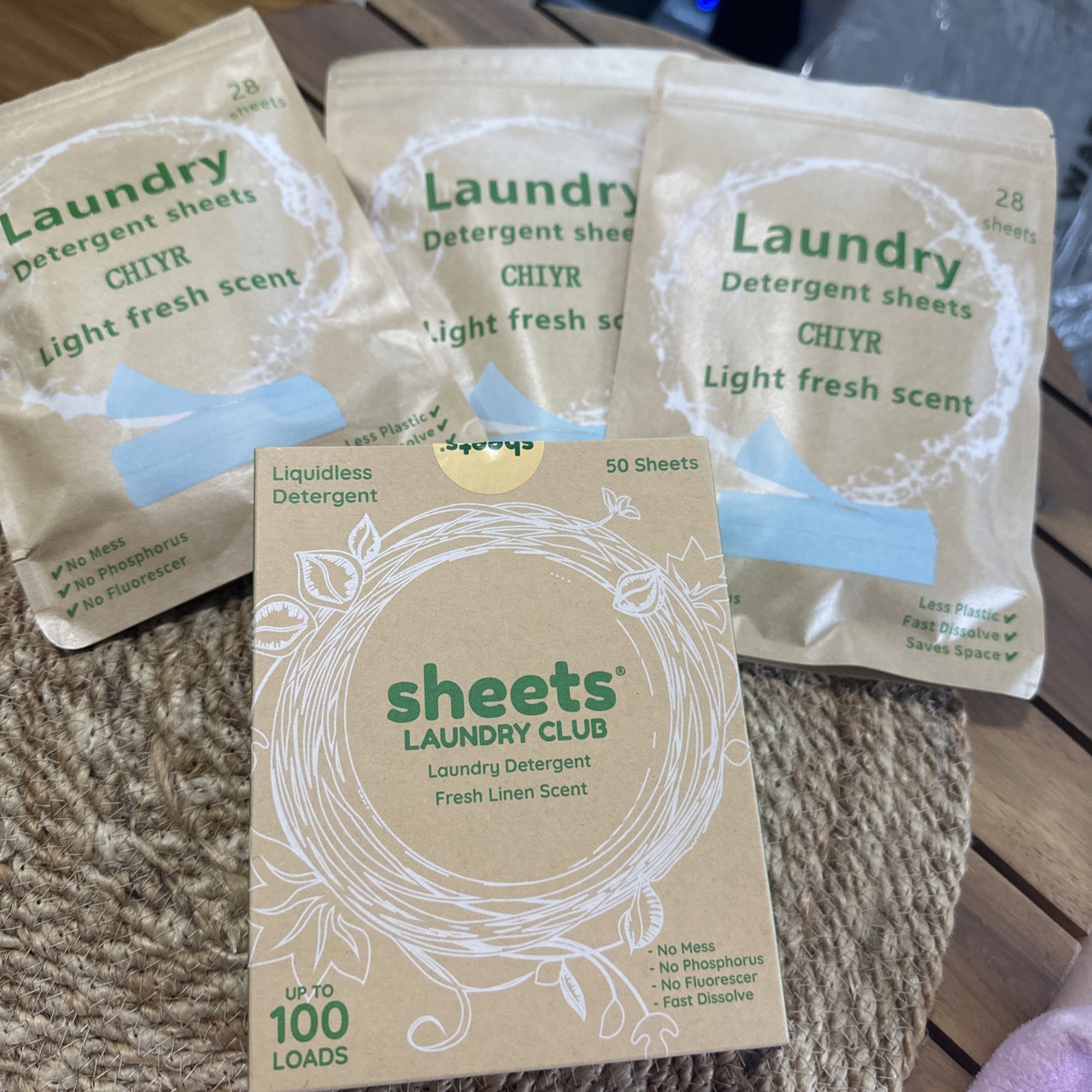Laundry Detergent Sheets Chiyr 100load More 3x(28) Total 128 Loads