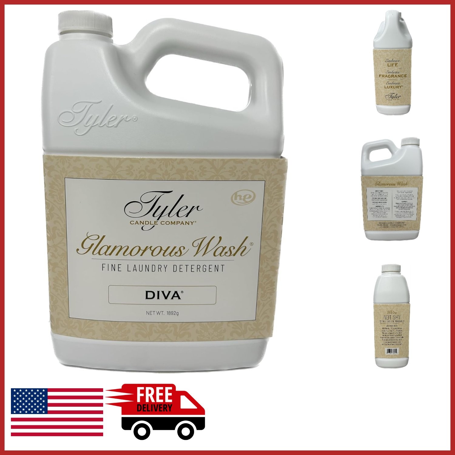 Concentrated Laundry Detergent 64 Fl Oz Floral Scent for Delicate Fabrics