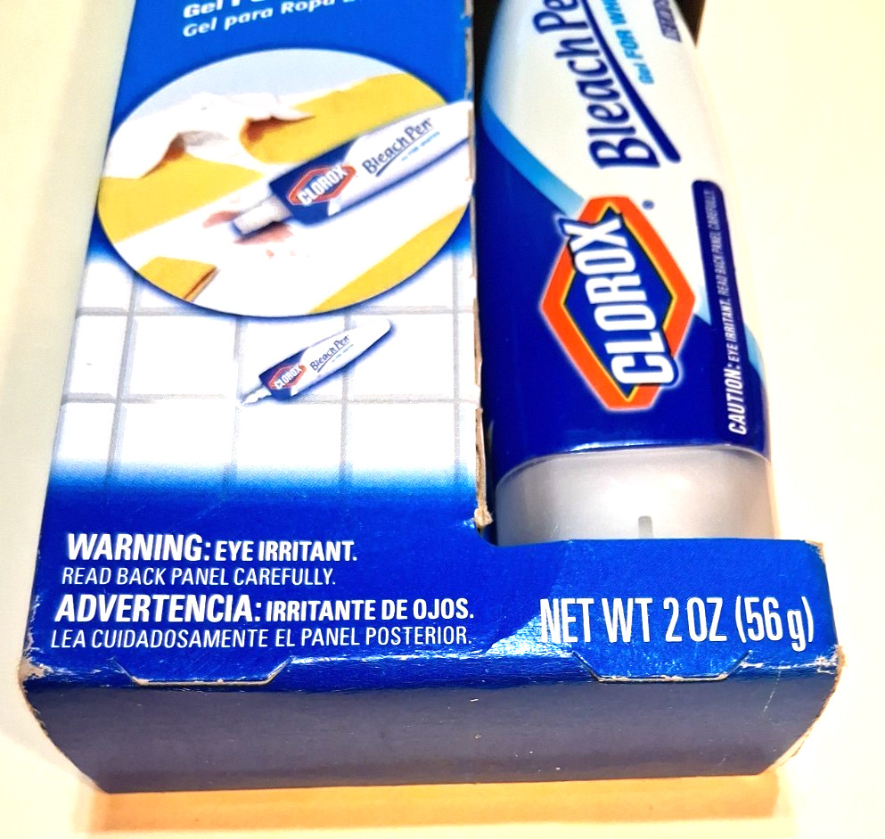 Clorox Bleach Pen Gel Laundry Household Net 2.0 Fl Oz Dual Tipped