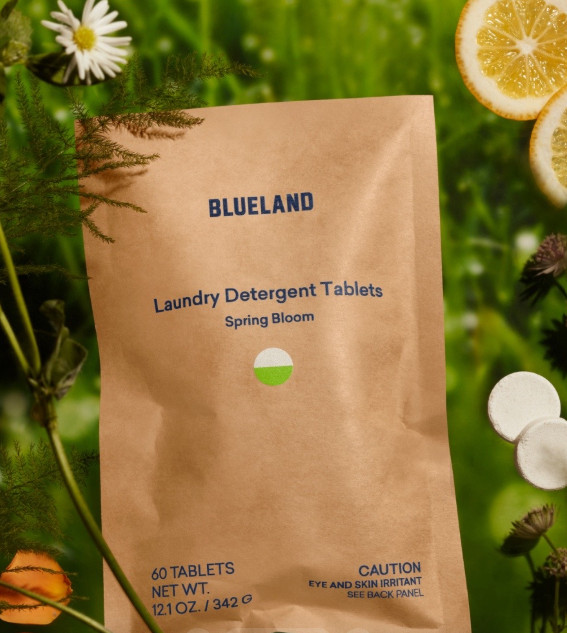 BLUELAND Laundry Detergent Tablets, 60 Count, Spring Bloom Scent