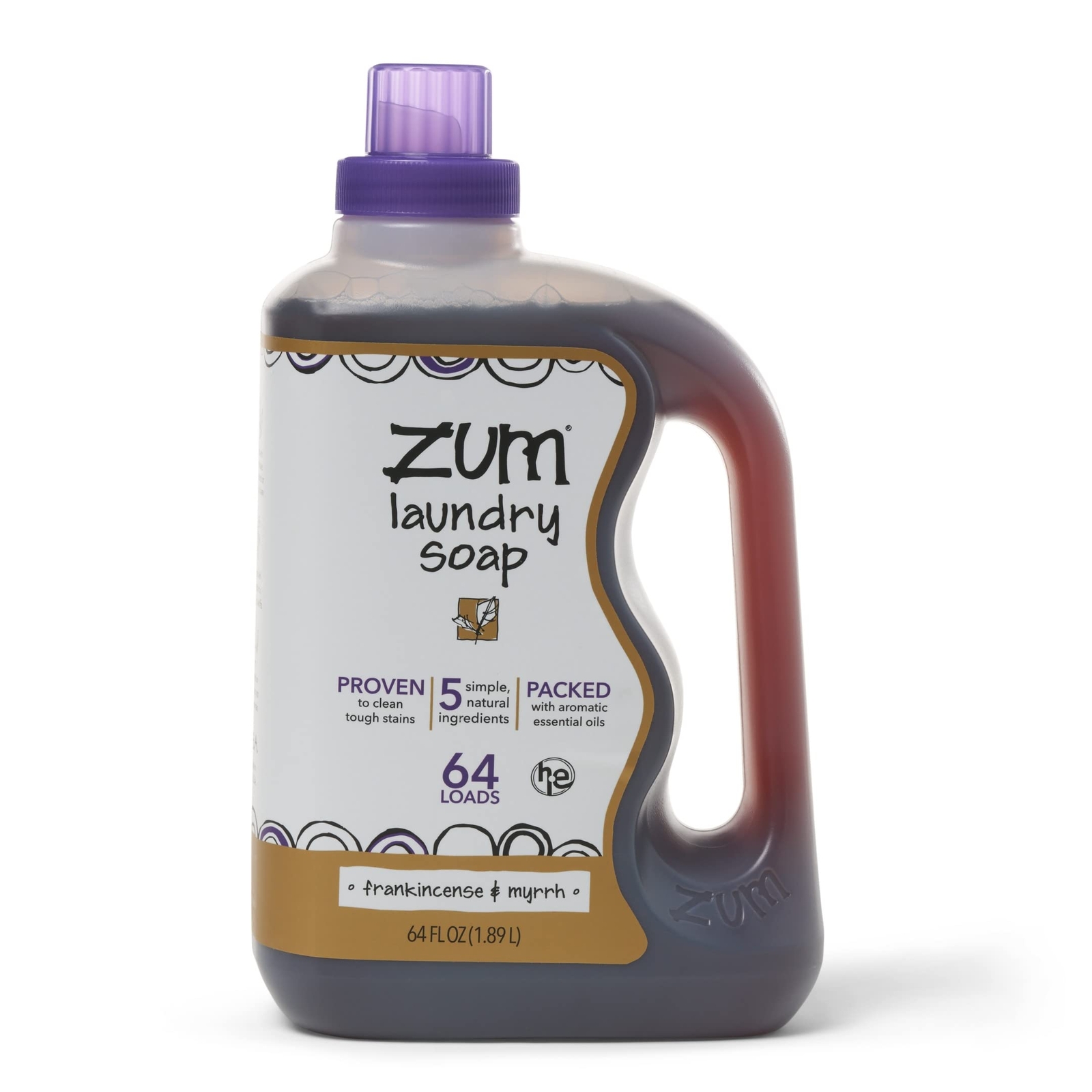 Zum Clean Laundry Soap Frankincense Myrrh,64 Fl Oz
