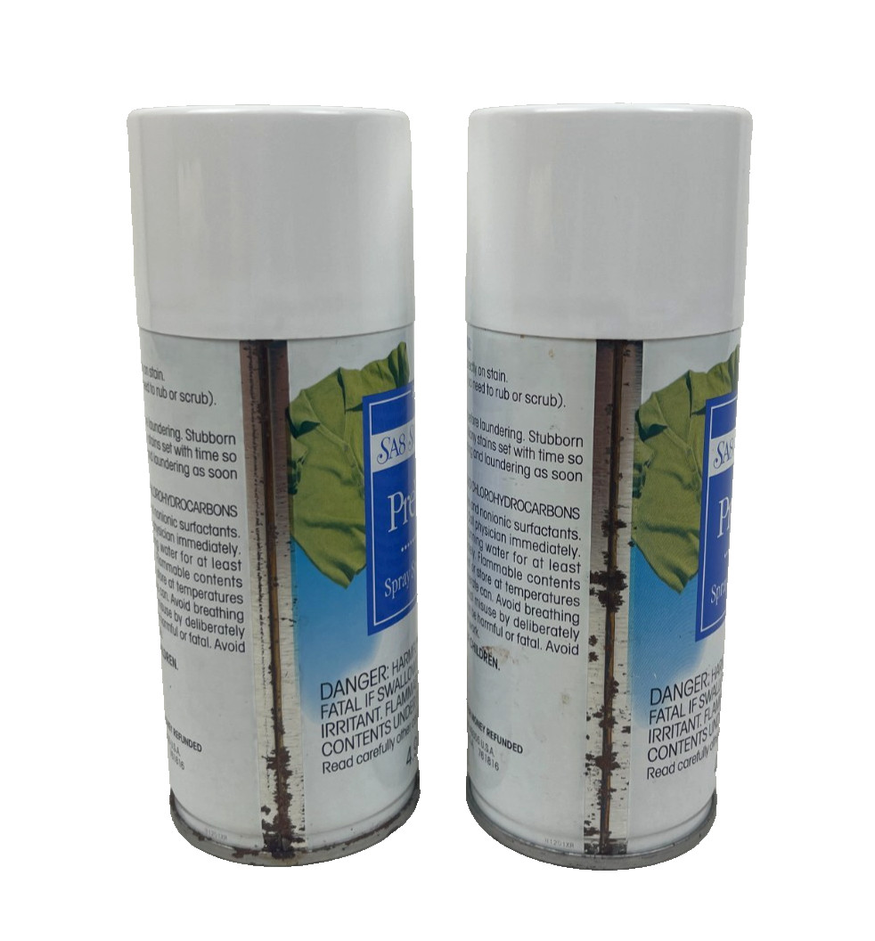 2 ~ Vintage 1997 Amway PreWash Spray Spot Treatment 4.9 Oz