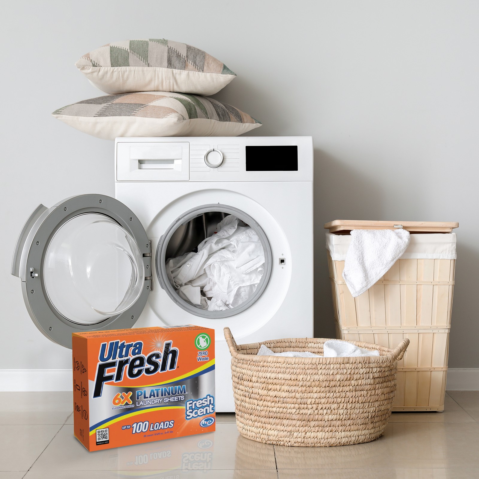 Ultra Fresh 6X Platinum 5 Gal Laundry Detergent & Platinum 6X Laundry Sheets
