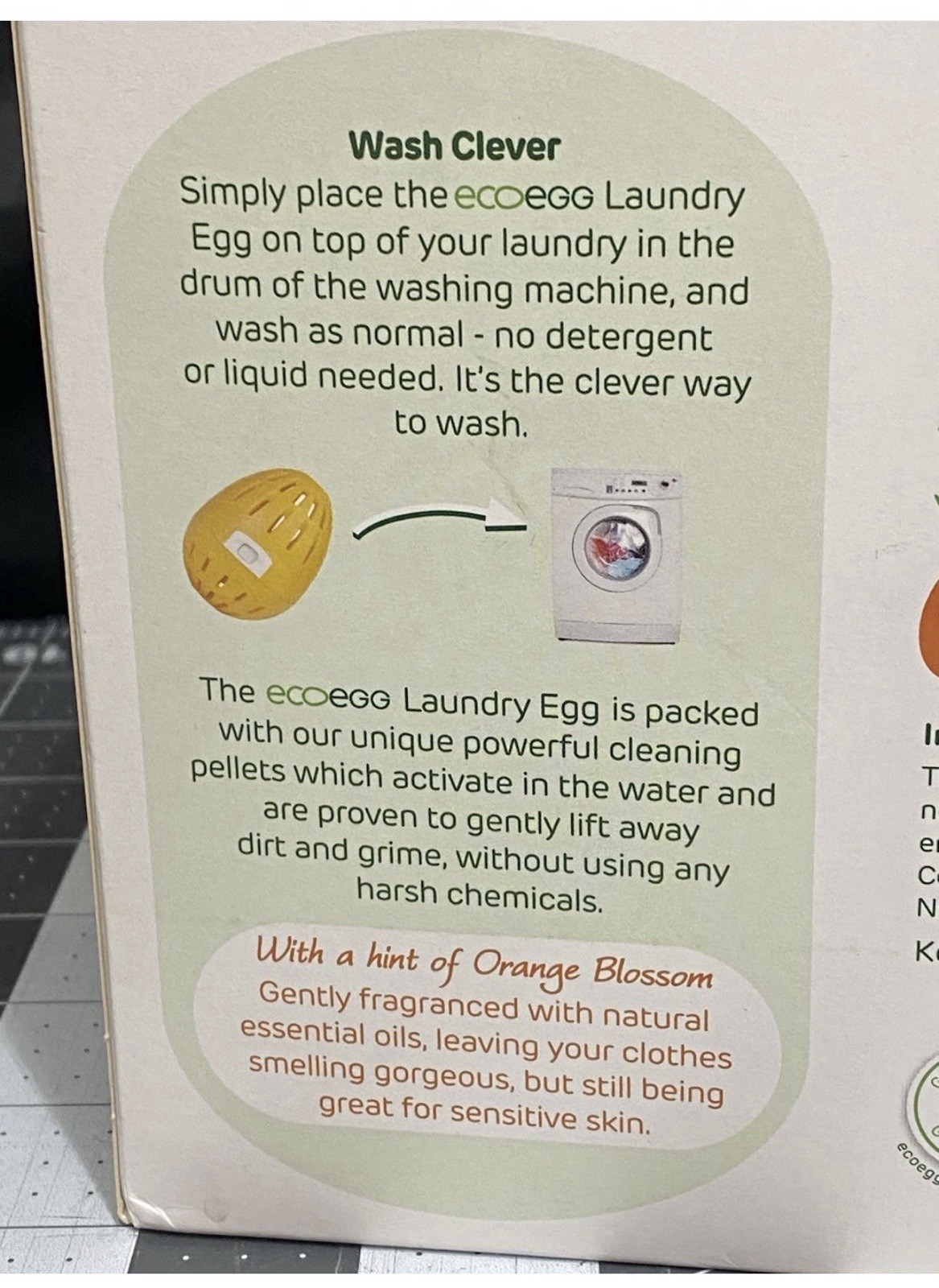 Ecoegg Laundry Egg Orange Blossom 1008 Loads Reusable Detergent System- Open Box