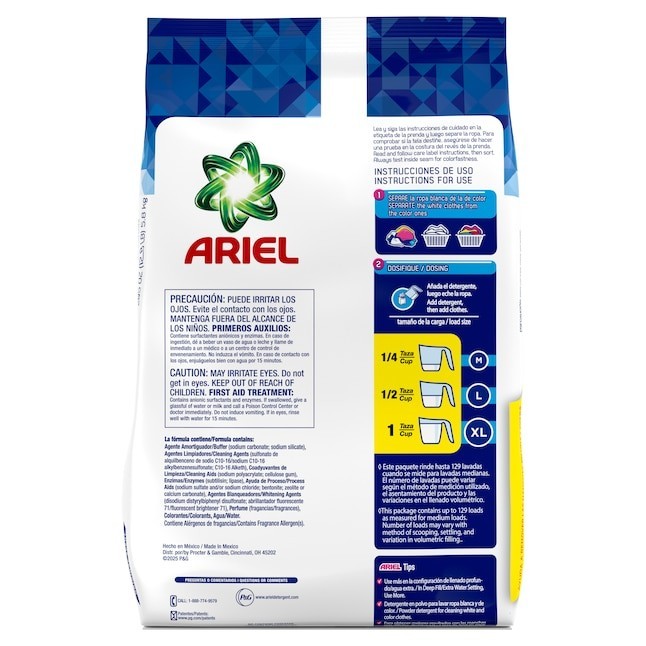 ARIEL Original HE Laundry Detergent 129 Loads 205 -ozOpens in a new window or ta