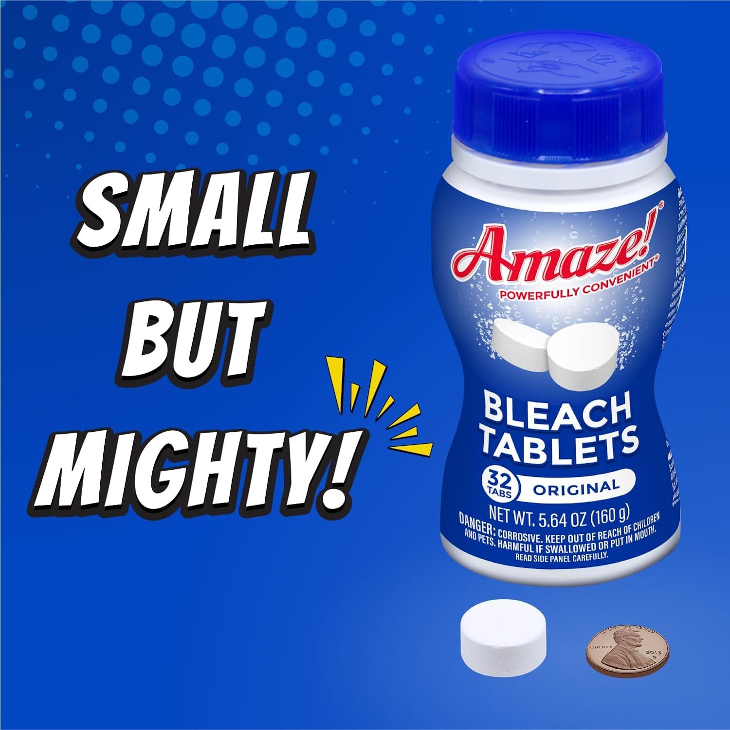 AMAZE Ultra Concentrated Bleach Tablets [32 tablets] – Original Scent – for Laun