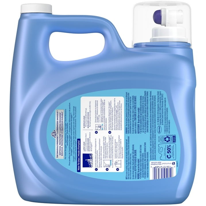 Snuggle Liquid Fabric Softener, Cuddle-Up Fresh Blue Sparkle, 123.1 oz, 181 Load