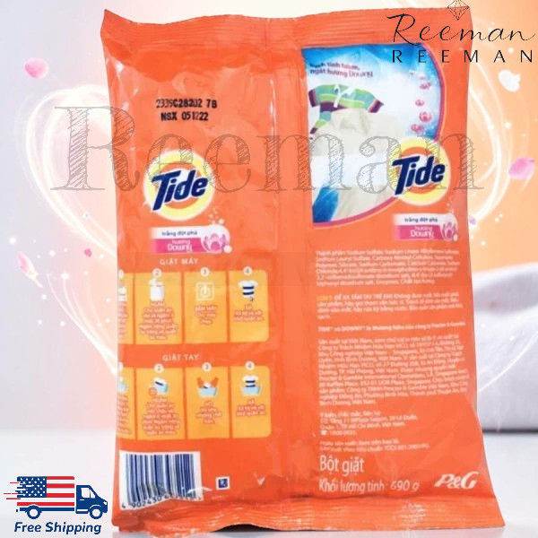 Tide Powder with Downy Laundry Detergent Powder 690 g/ 24.3 oz Free Shipping