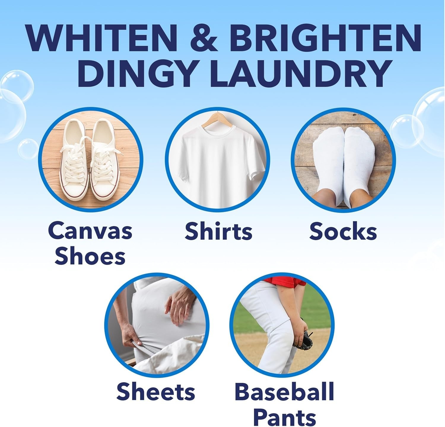 OxiClean White Revive Laundry Whitener + Stain Remover, 5 lbs.
