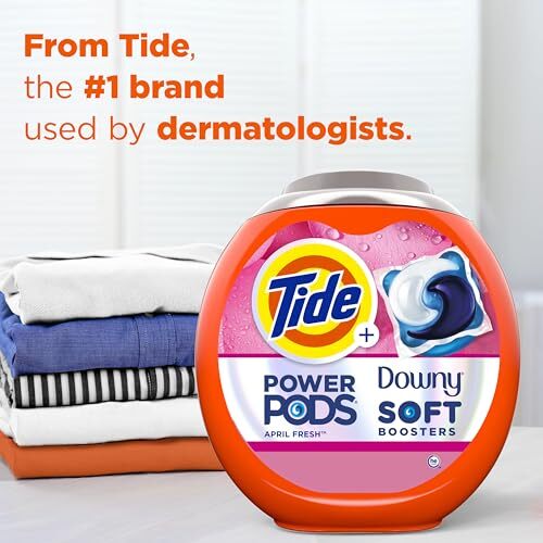 Tide Power Pods With Downy 45 Count Laundry Detergent Stain Removal Softness