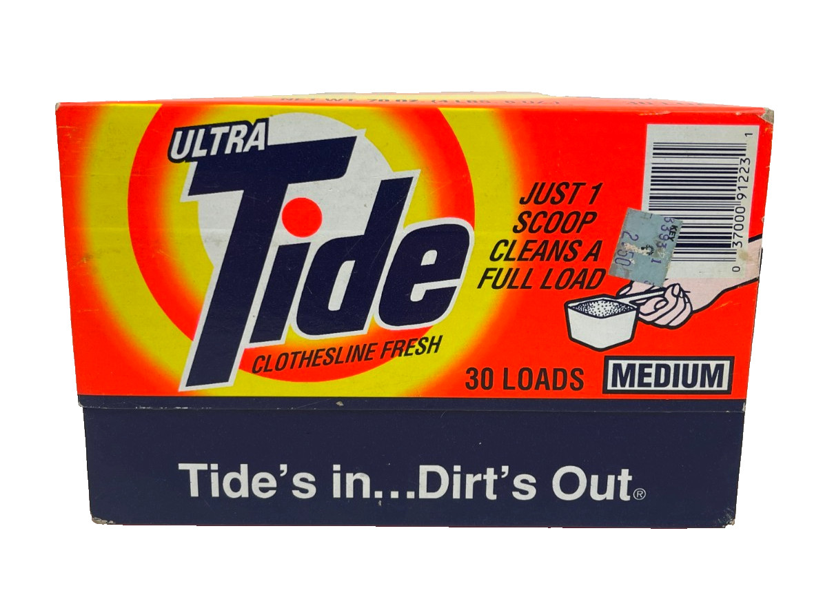 VTG Tide Ultra Powder Laundry Detergent 70 oz oz 30 loads 1992