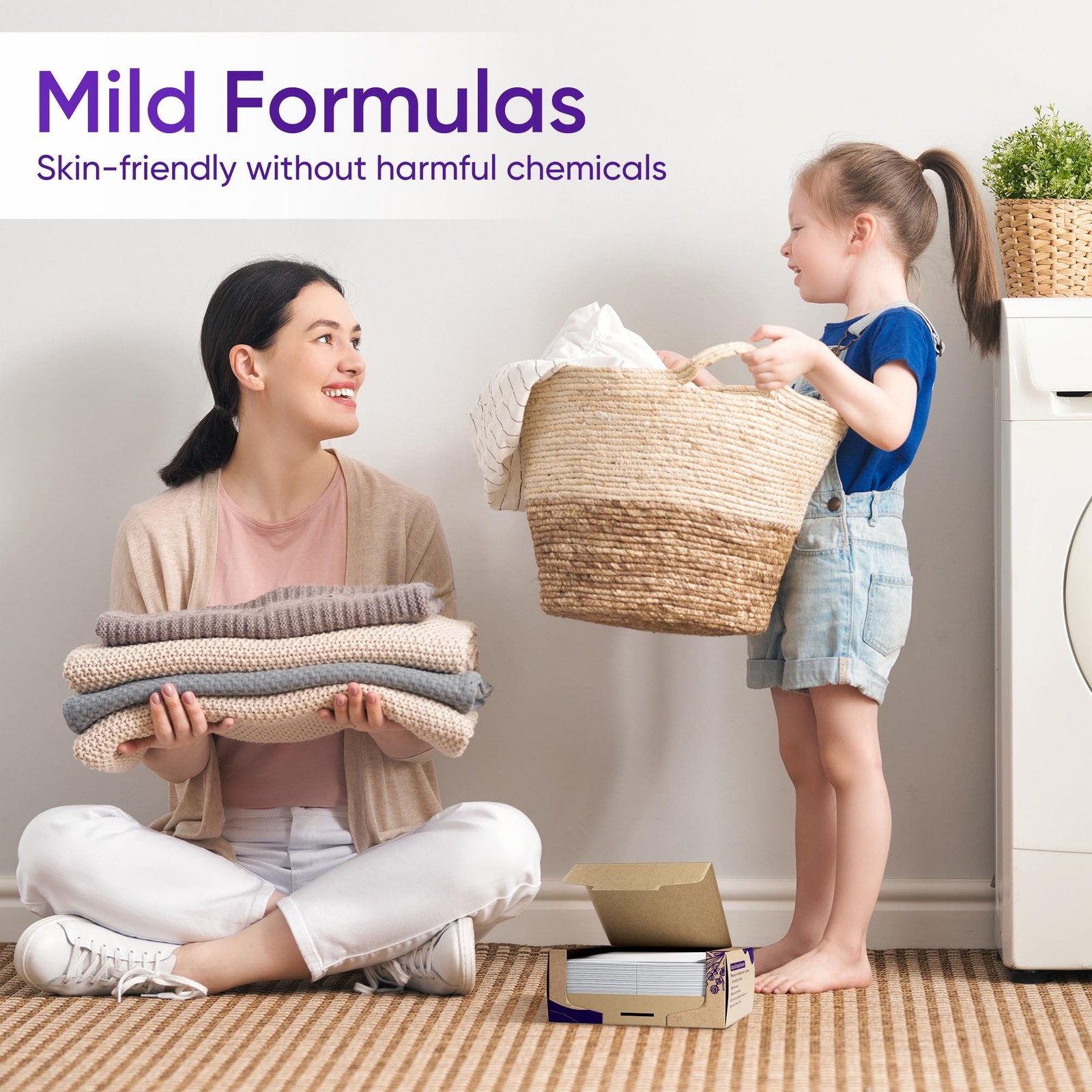 Lavender Laundry Detergent Sheets Travel Eco-friendly 300 Loads Clothes Washi…