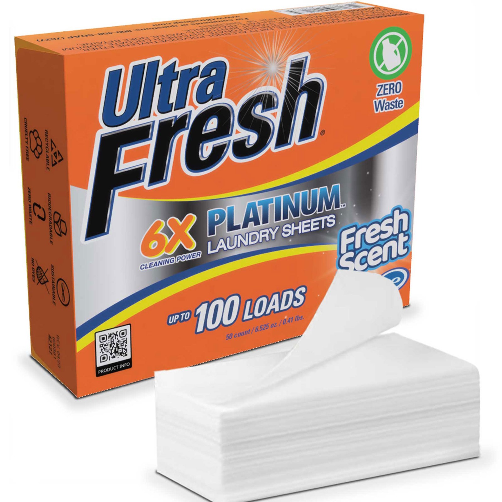 Ultra Fresh 6X Platinum 5 Gal Laundry Detergent & Platinum 6X Laundry Sheets